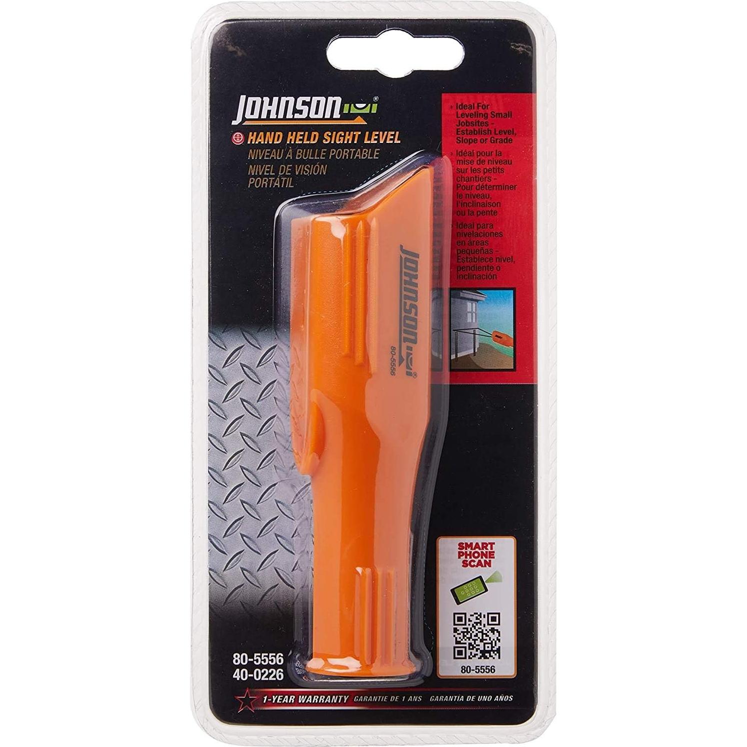 Nivel de Vista de Mano Johnson 12.7 cm Naranja Portátil