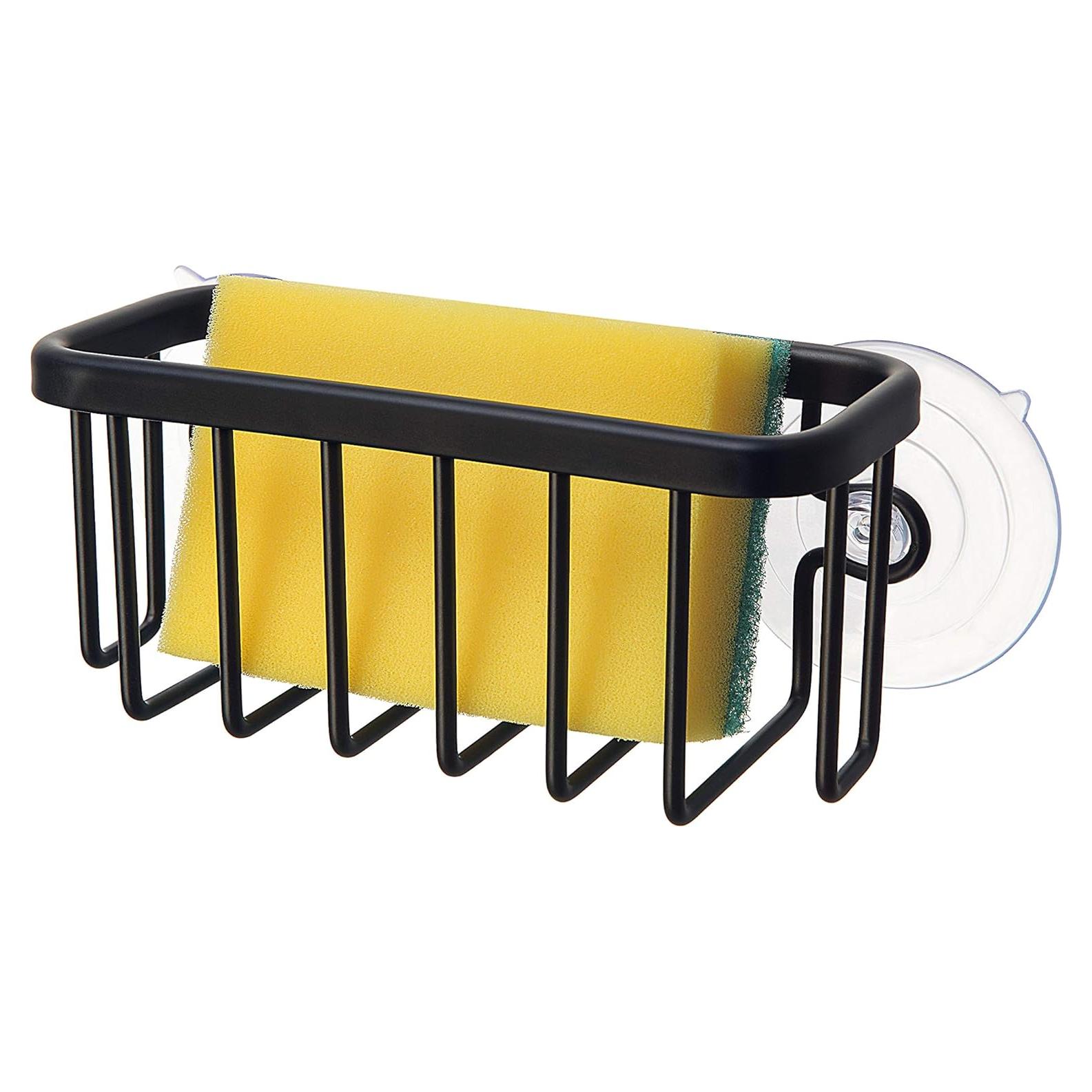 Caddy para Fregadero SunnyPoint de Aluminio Negro 15.24x6.35x6.99cm