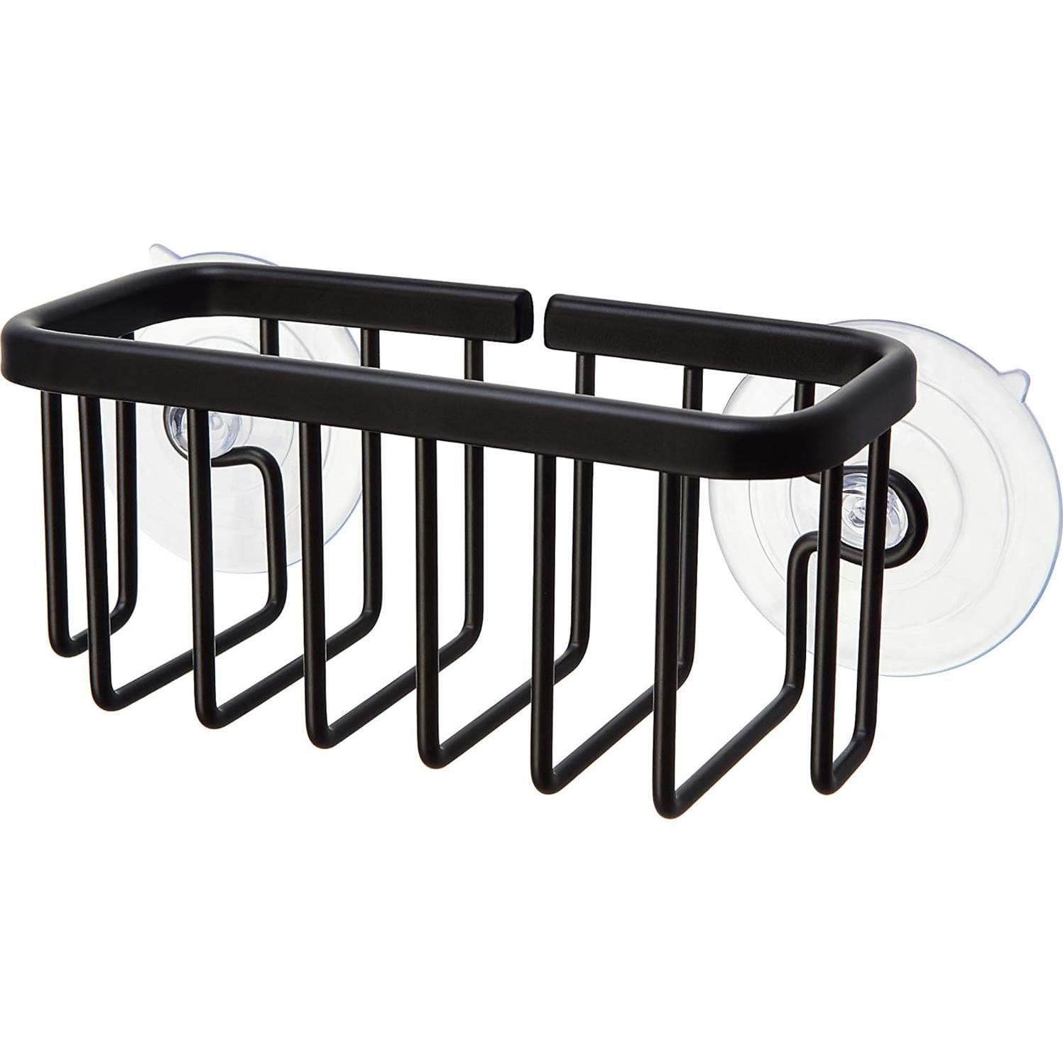 Caddy para Fregadero SunnyPoint de Aluminio Negro 15.24x6.35x6.99cm