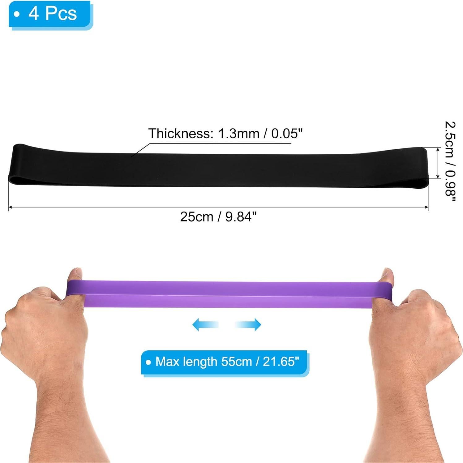 Bandas para Toallas PATIKIL, 4 Clips de Silicona Negros