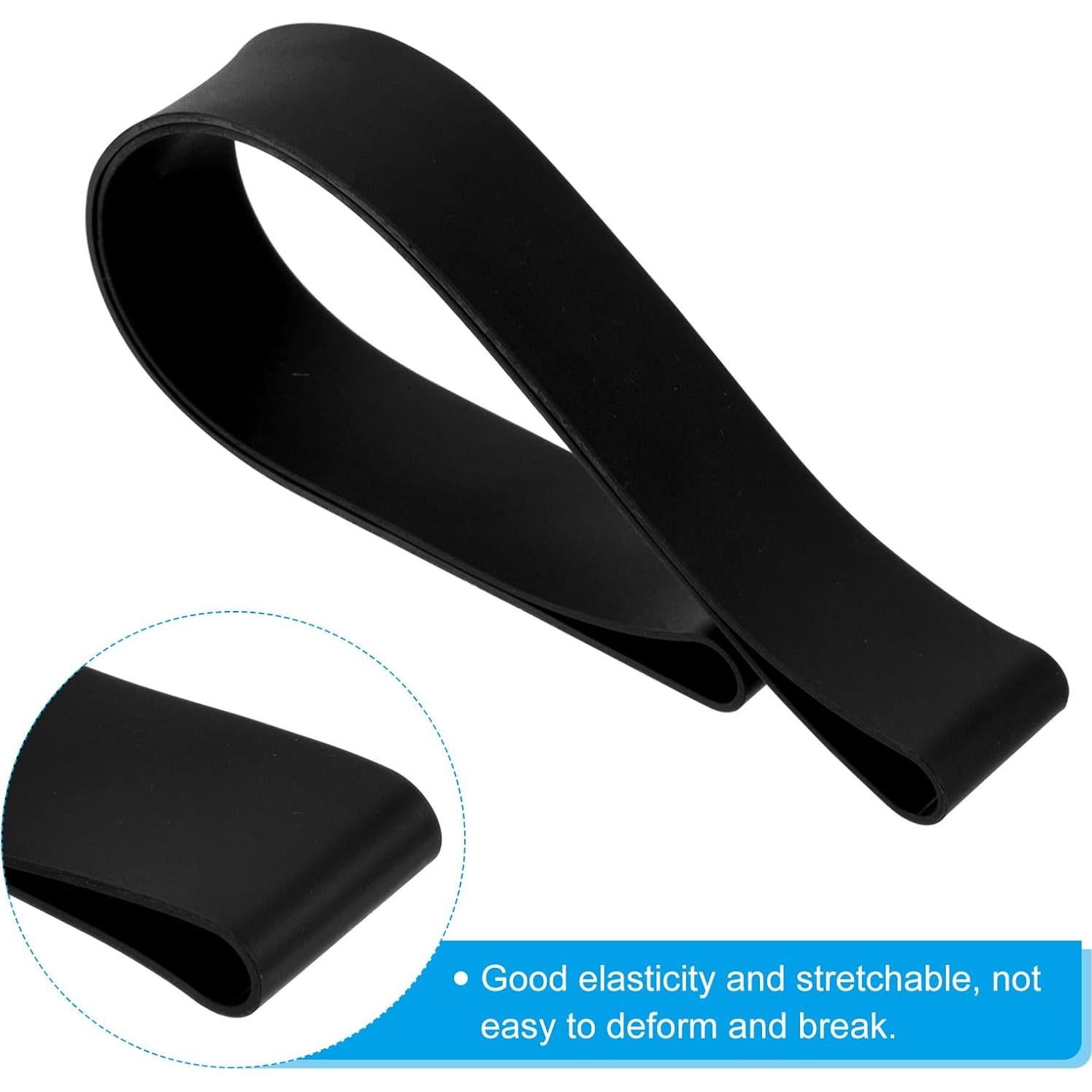 Bandas para Toallas PATIKIL, 4 Clips de Silicona Negros