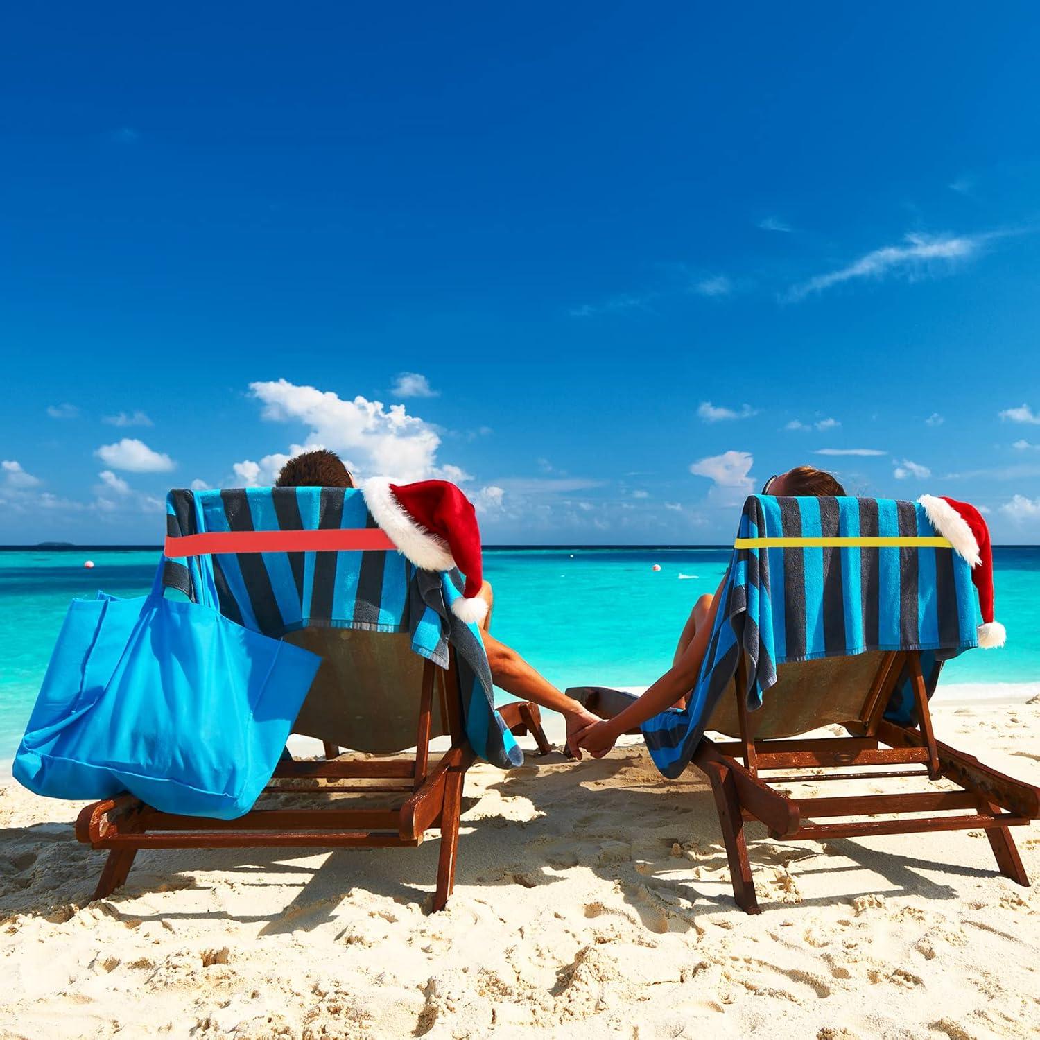 Bandas para Toallas PATIKIL, 4 Clips de Silicona Negros