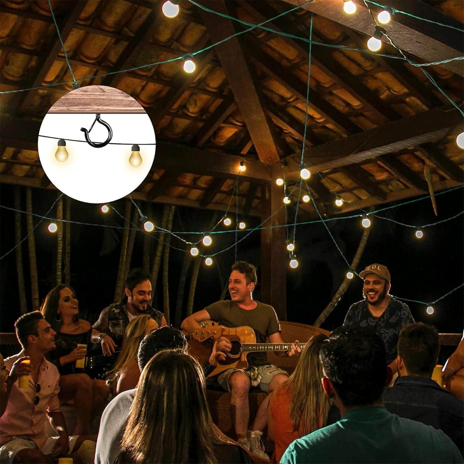 Ganchos de Techo Ansxiy 10 PCS 7.62 cm Negro Resistente