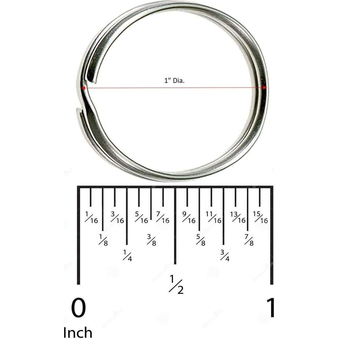 Anillo de Llave Dividido Lucky Line 2.54 cm Acero Niquelado