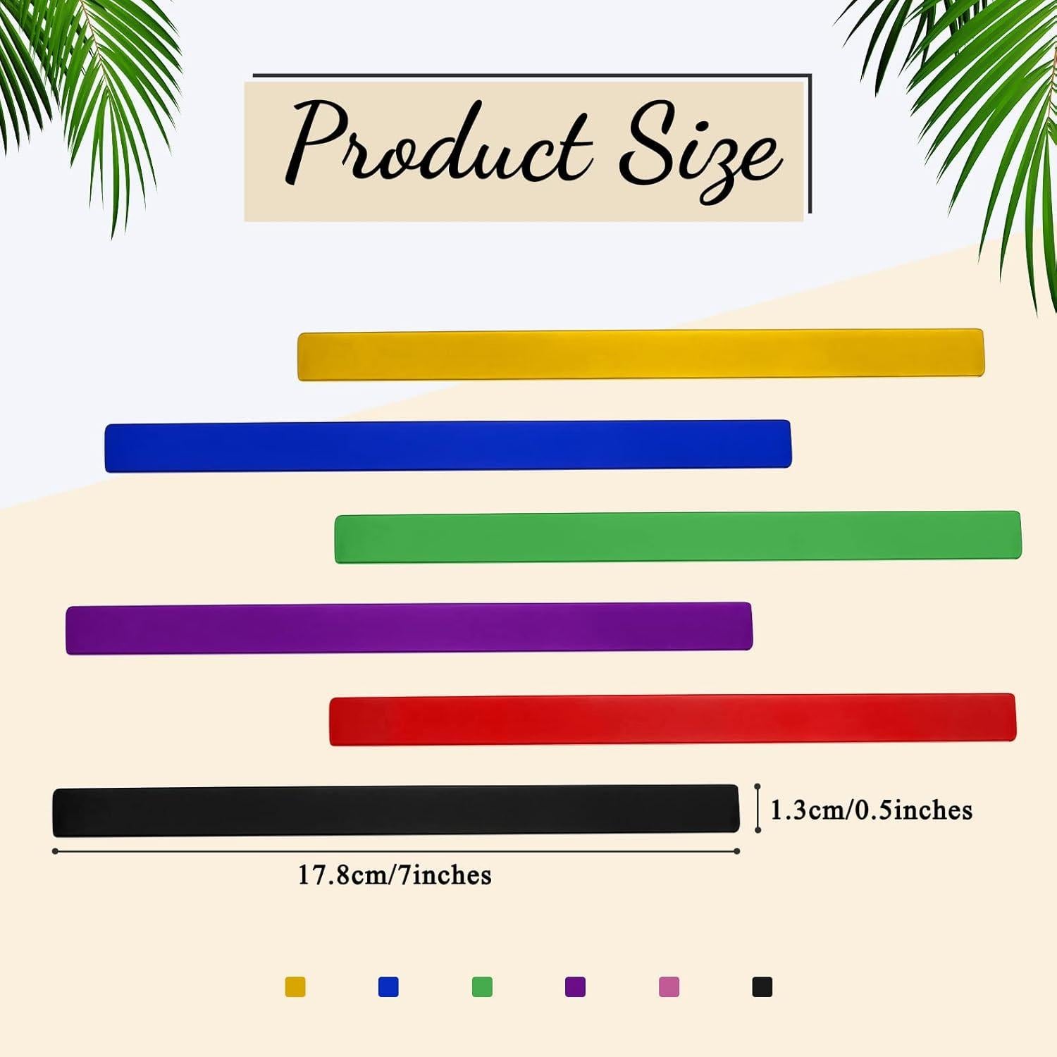 Blanks de Pulsera de Aluminio Anodizado Lewtemi - 12 Pcs DIY