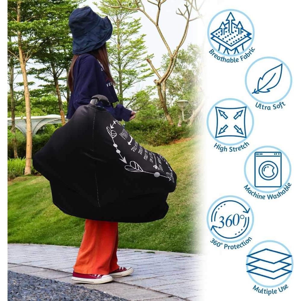 Funda de Asiento de Coche para Bebés TNF - Negra, Multiusos