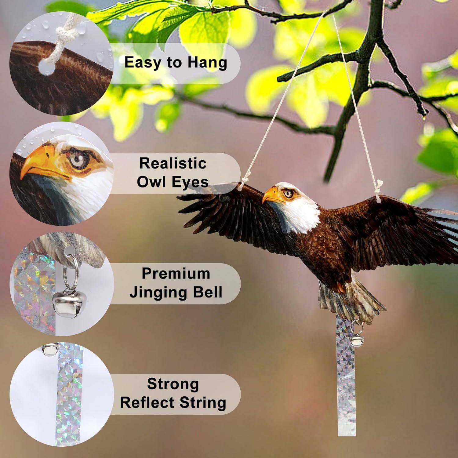 Paquete de 2 Búhos Falsos OffiCreative para Jardín