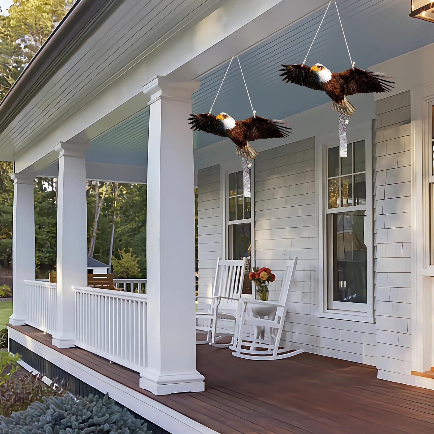 Paquete de 2 Búhos Falsos OffiCreative para Jardín