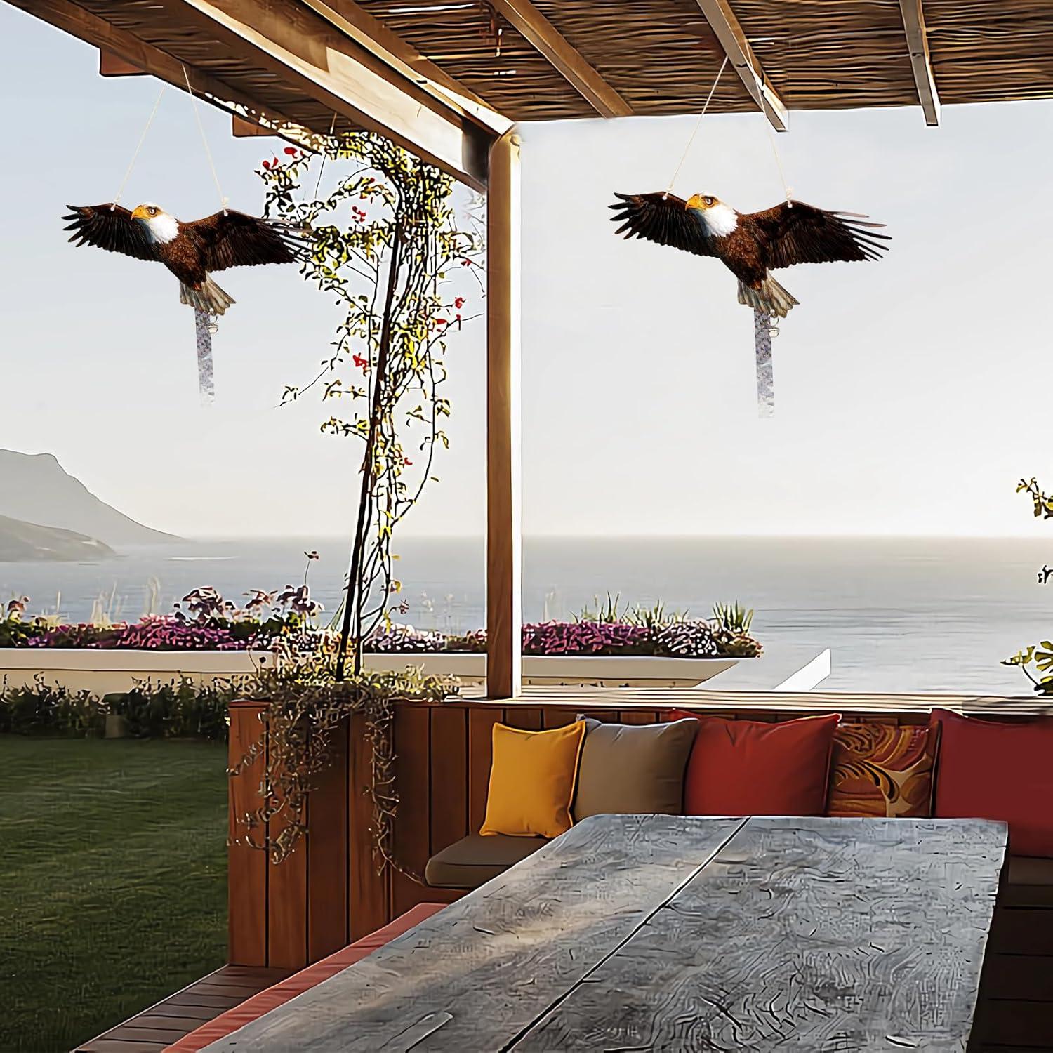 Paquete de 2 Búhos Falsos OffiCreative para Jardín