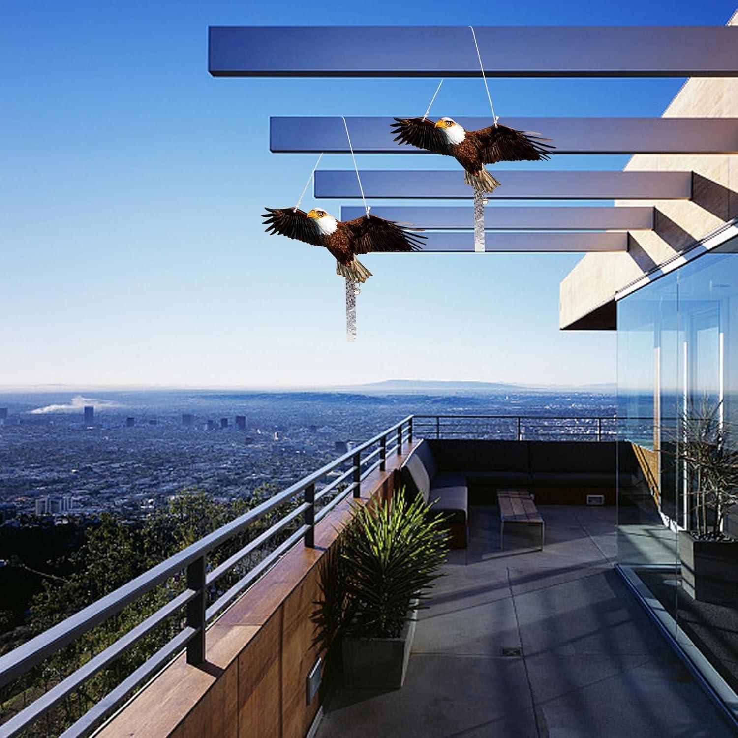 Paquete de 2 Búhos Falsos OffiCreative para Jardín