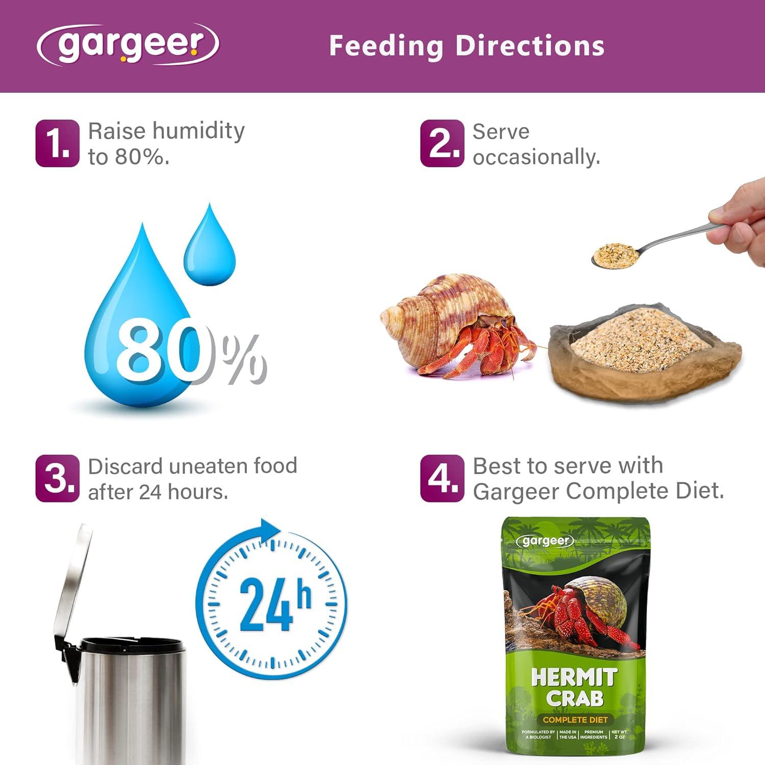 Galleta de Frutas y Nueces Gargeer para Cangrejo Ermitaño 56.7g