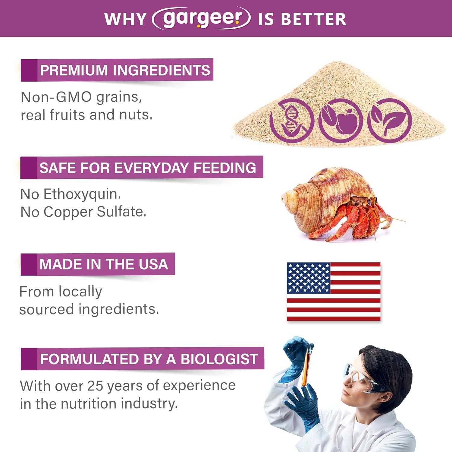 Galleta de Frutas y Nueces Gargeer para Cangrejo Ermitaño 56.7g