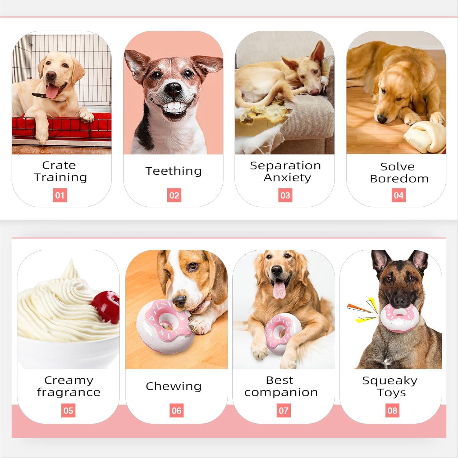 Juguete para Perros TLKNG Donut Grande Squeaky TPR 21x15cm