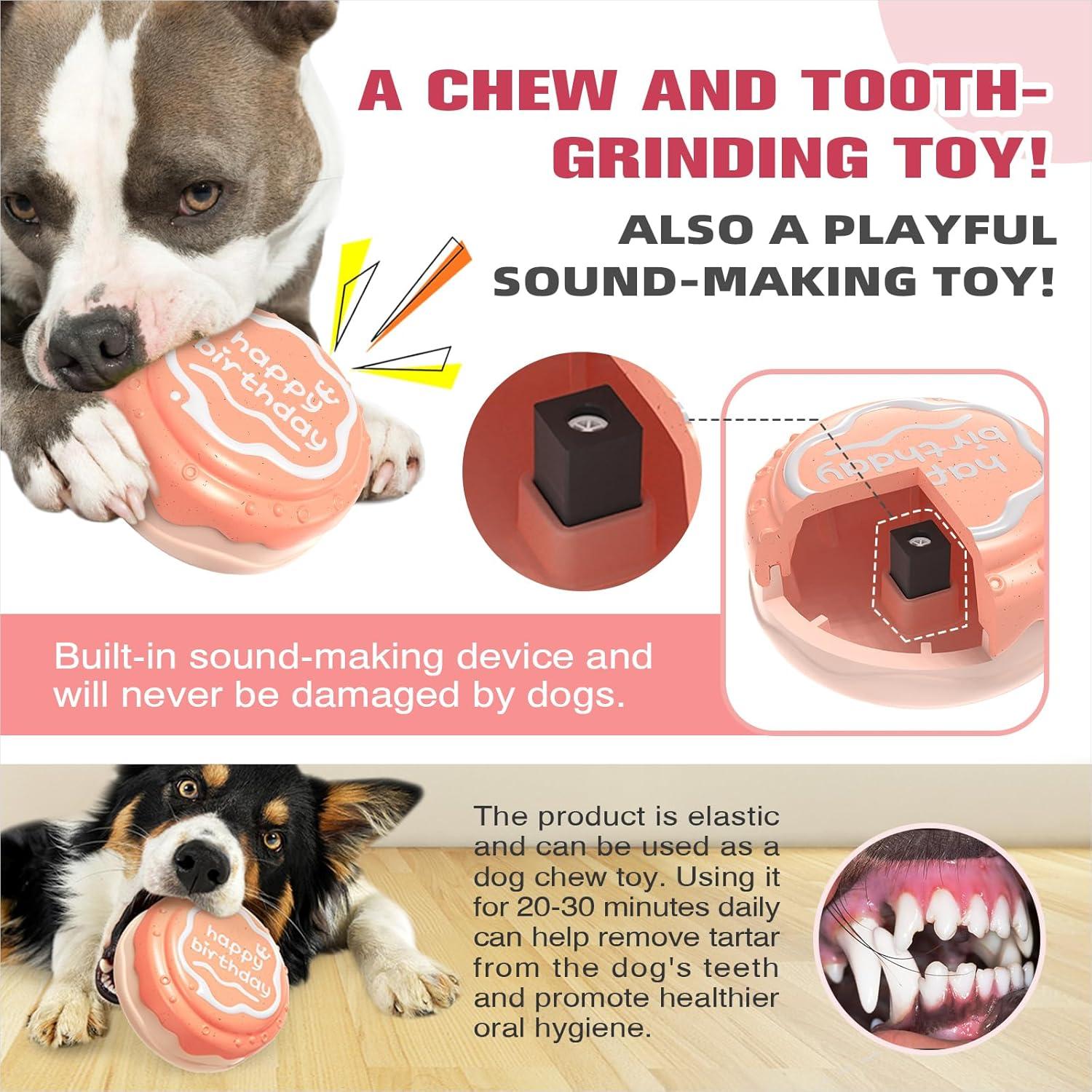 Juguete para Perros TLKNG Donut Grande Squeaky TPR 21x15cm