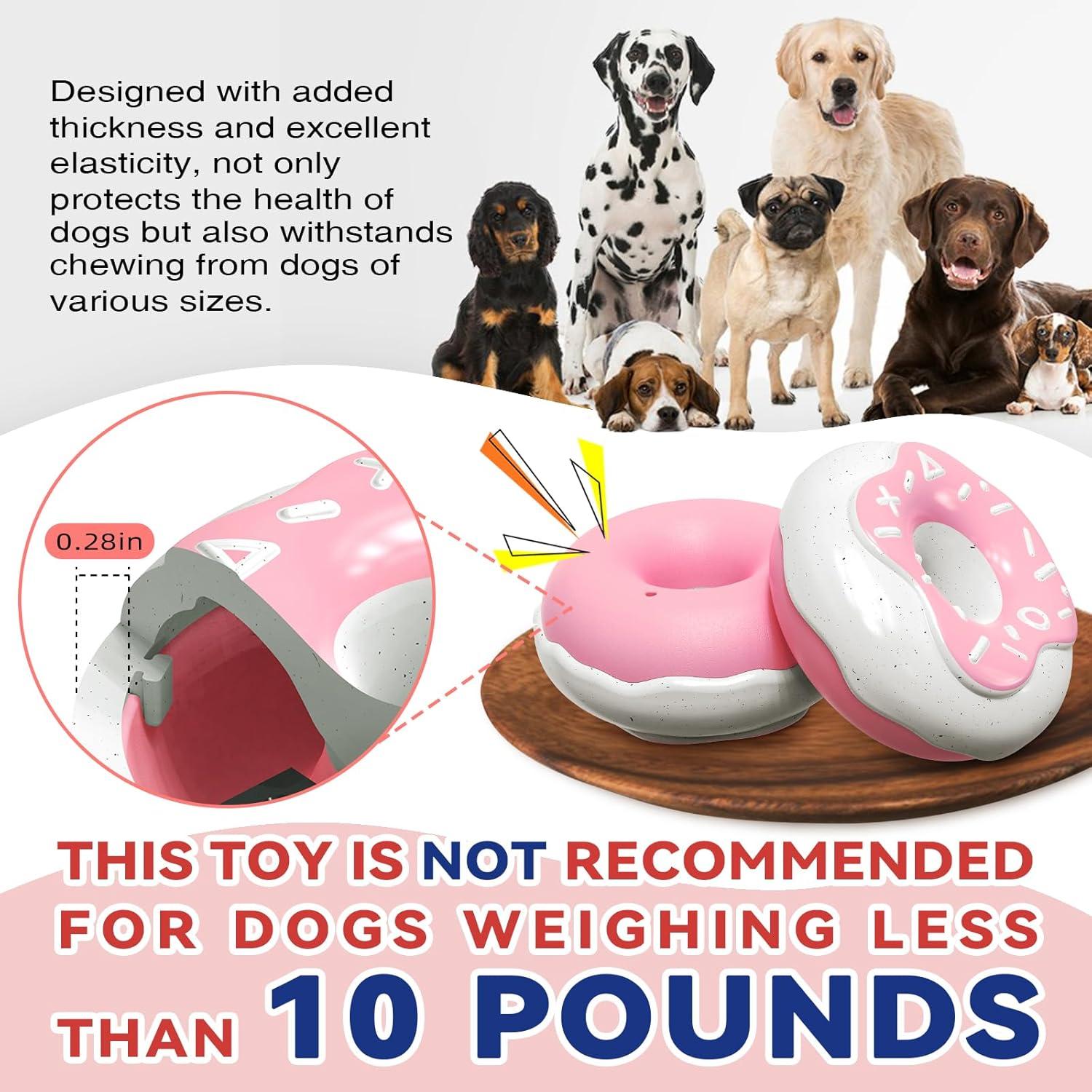 Juguete para Perros TLKNG Donut Grande Squeaky TPR 21x15cm