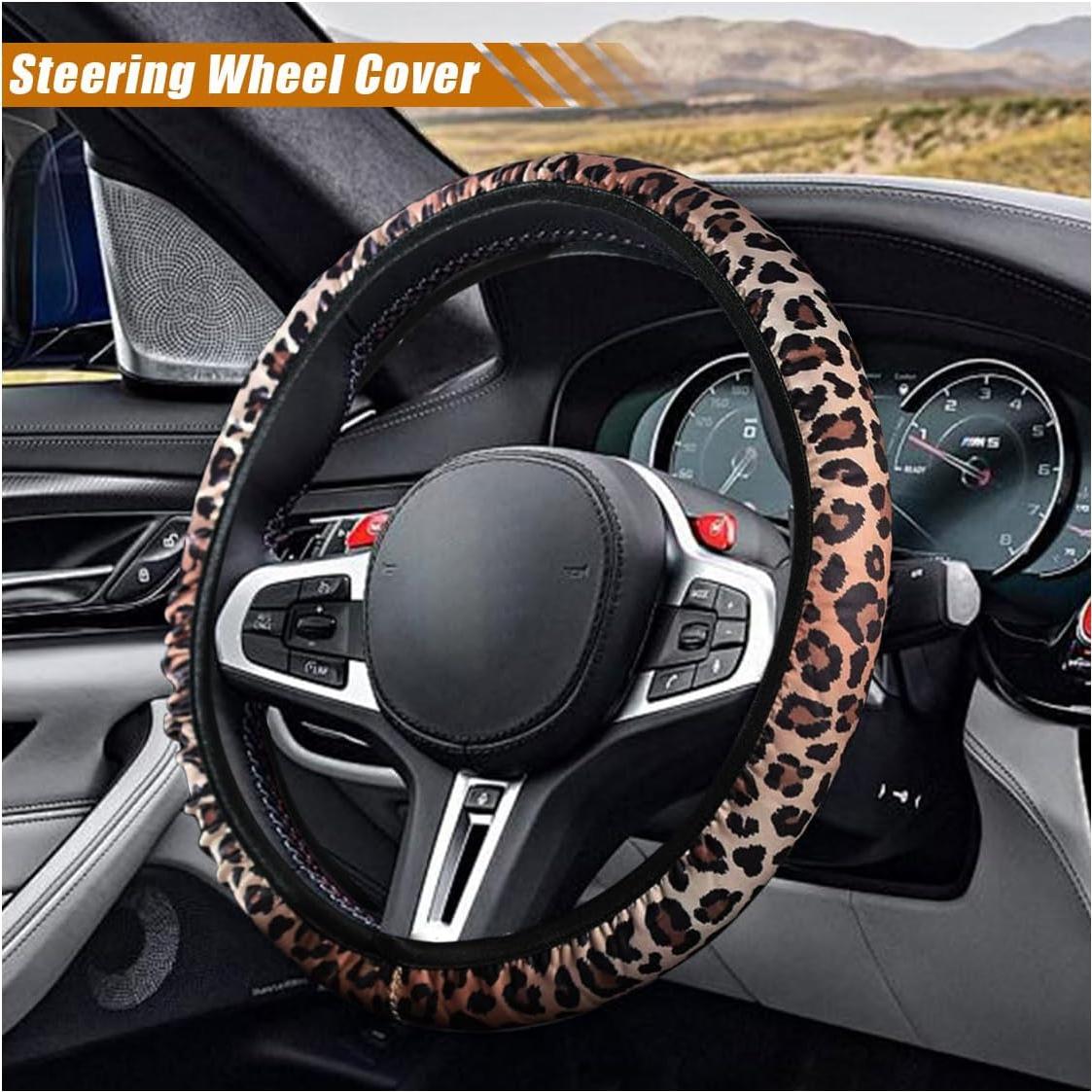 Juego de Accesorios para Automóvil SMILFUY Leopardo 4 Piezas