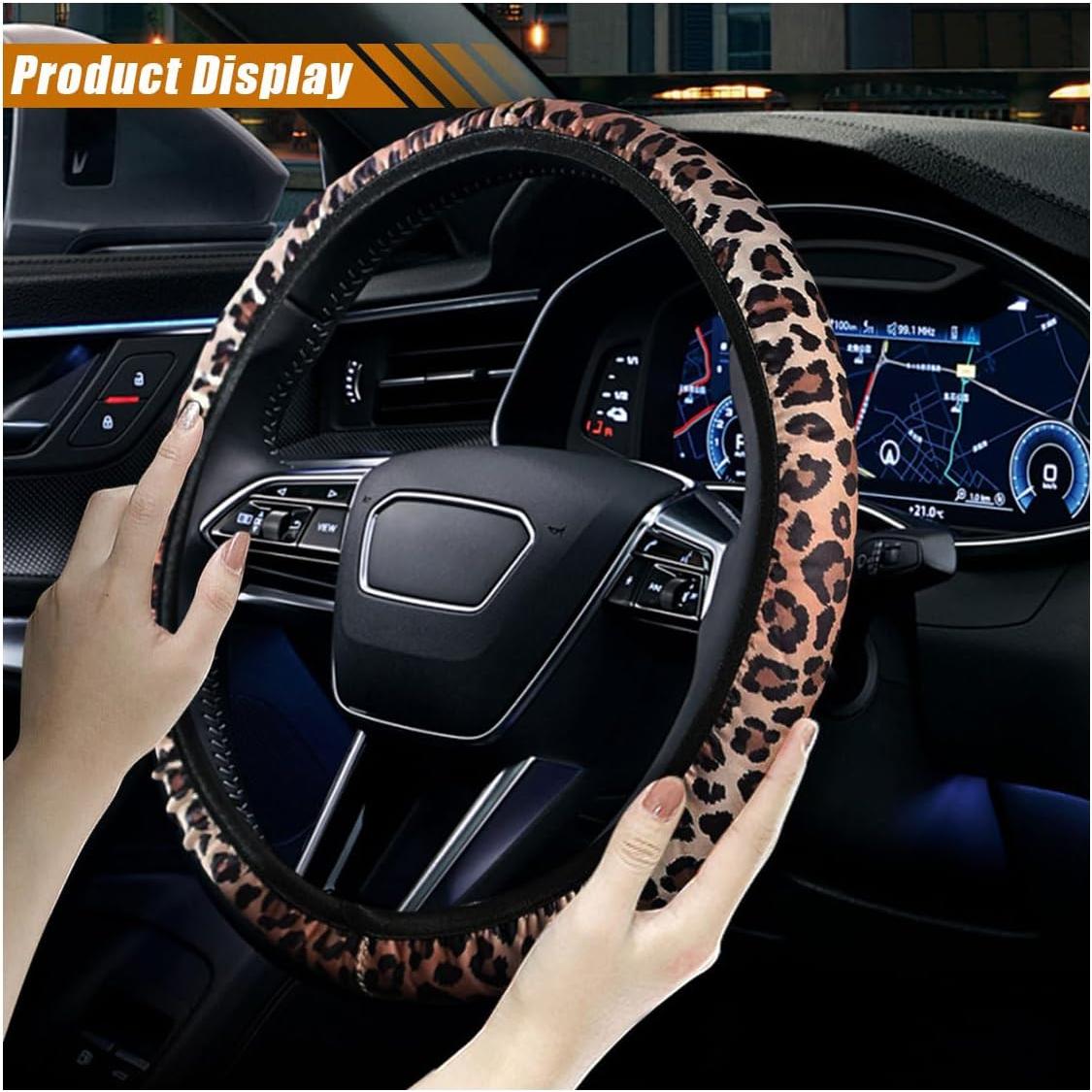 Juego de Accesorios para Automóvil SMILFUY Leopardo 4 Piezas