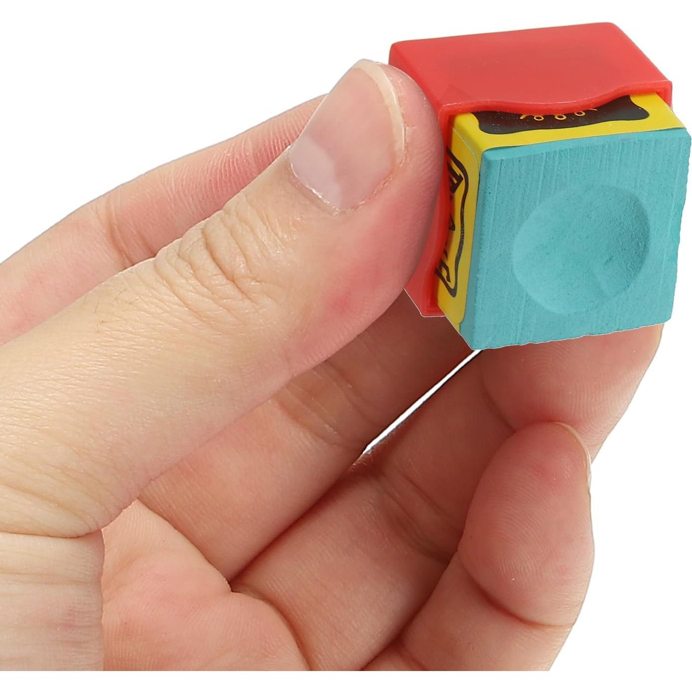 Soporte de Tiza para Billar PATIKIL - 6 Unidades Azul