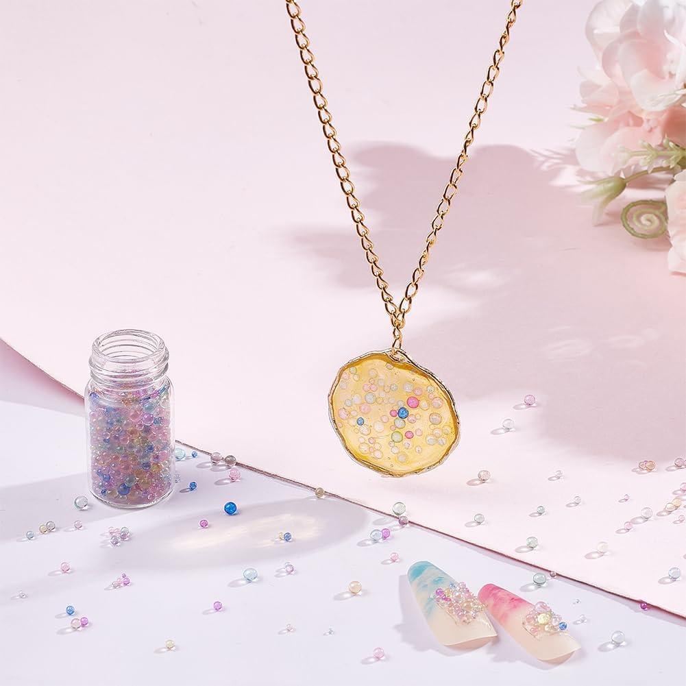 PH PandaHall 8640 Perlas de Resina Redondas 12 Colores 3 mm