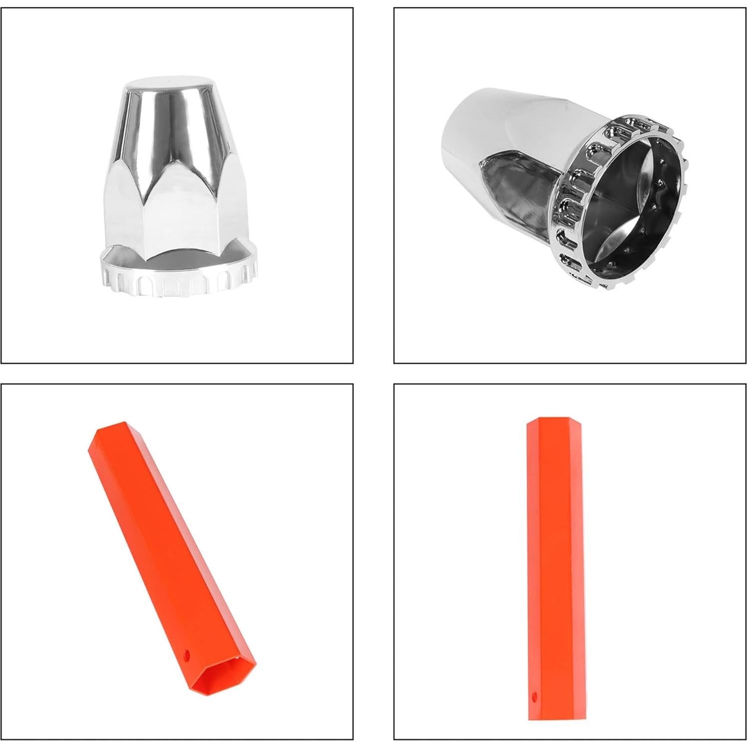 Kit de Cubiertas Cromadas para Ruedas de Camiones Semi GENRICS