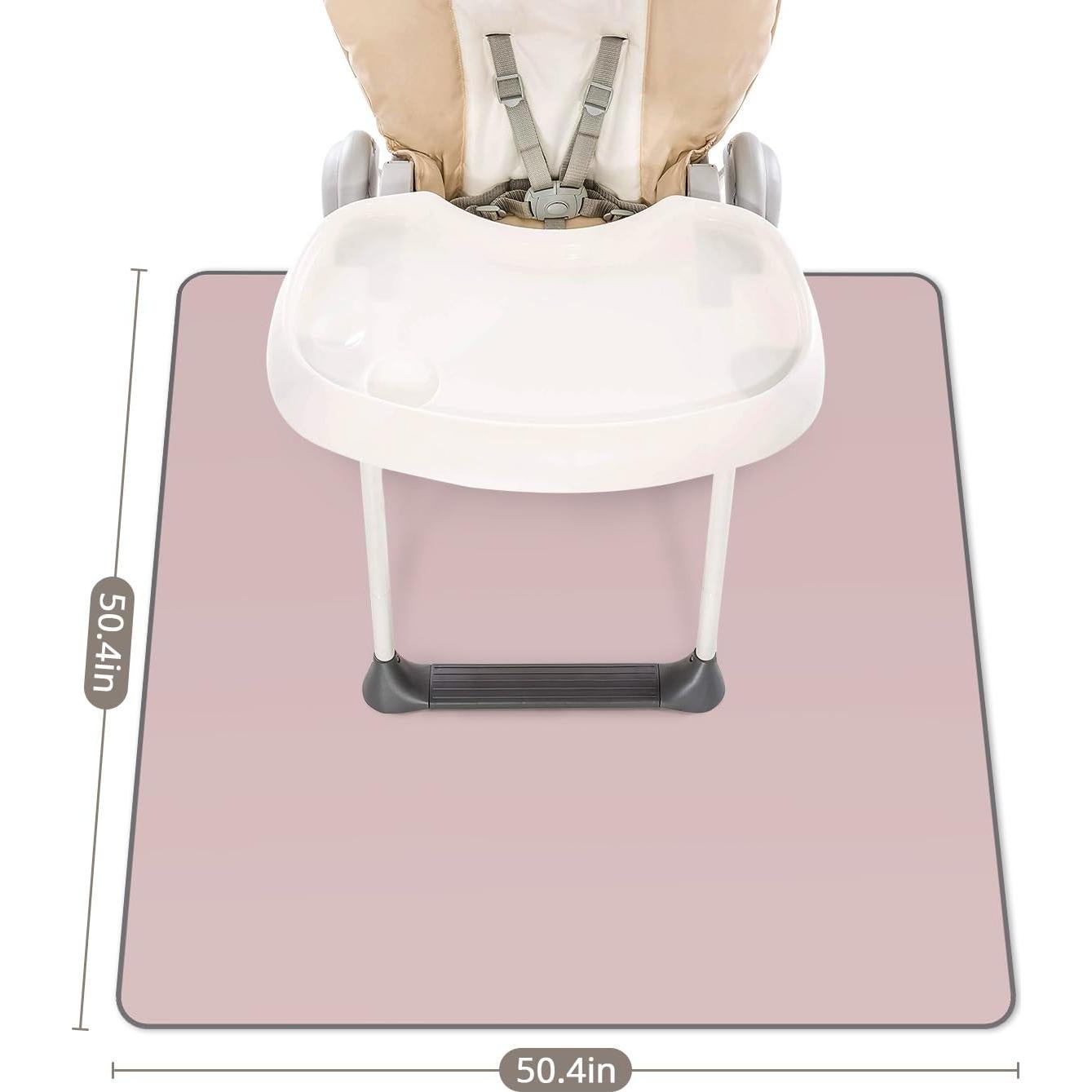 Alfombra Antisalpicaduras Diario Feliz Rosa Pálido 128x128 cm