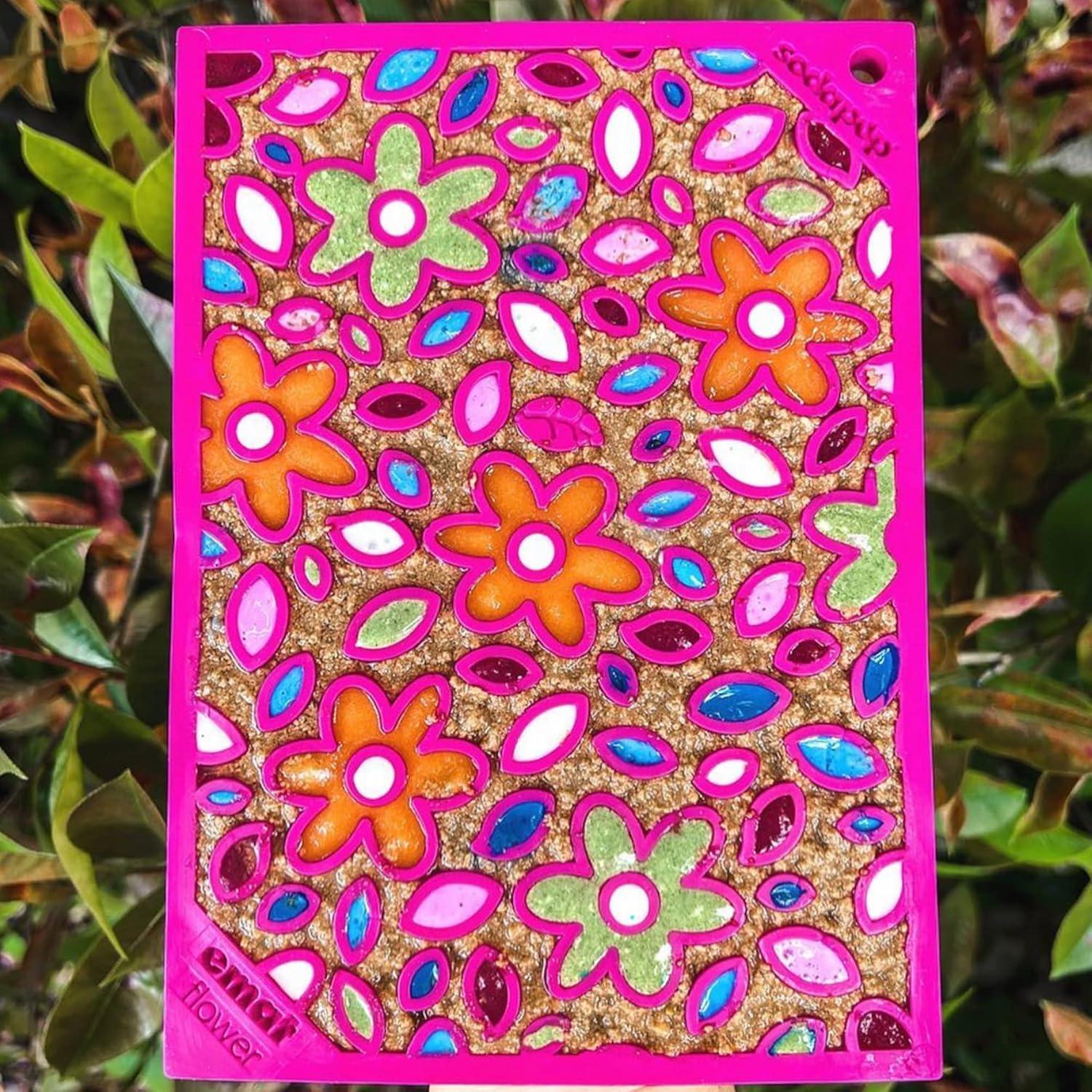 Alimentador de Lamer SodaPup Flower Power Pequeño 12.7x17.8cm