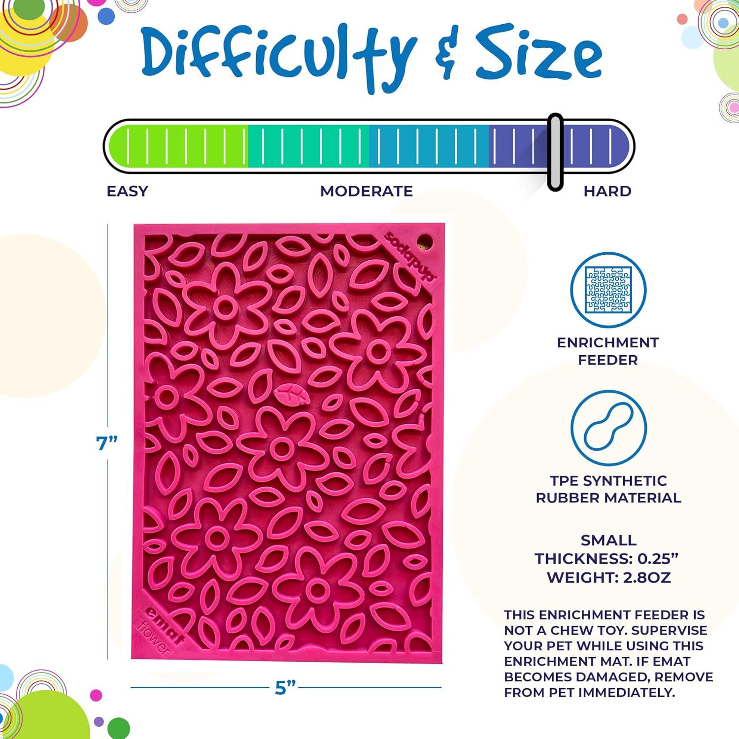 Alimentador de Lamer SodaPup Flower Power Pequeño 12.7x17.8cm