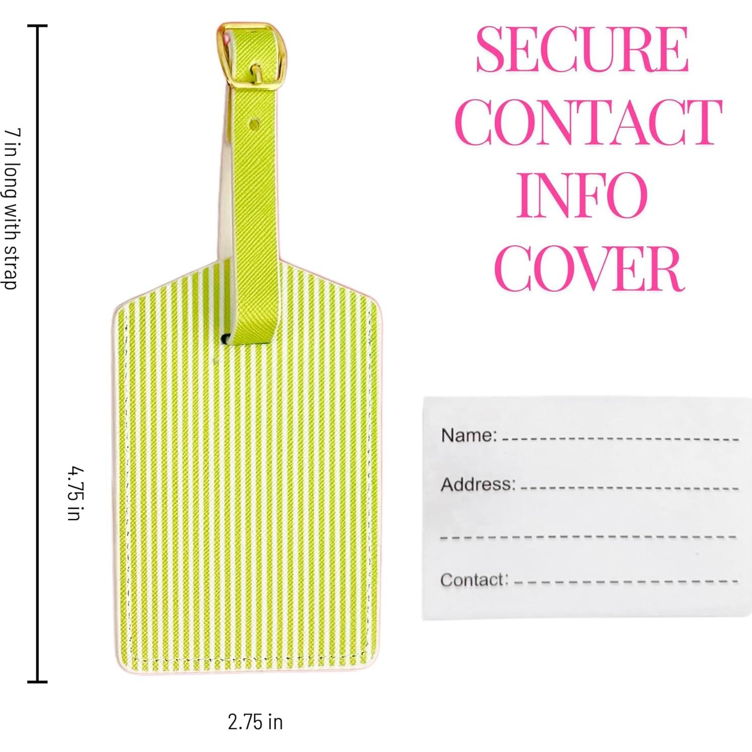 Etiquetas de Equipaje Cítricos y Confeti - Paquete de 2