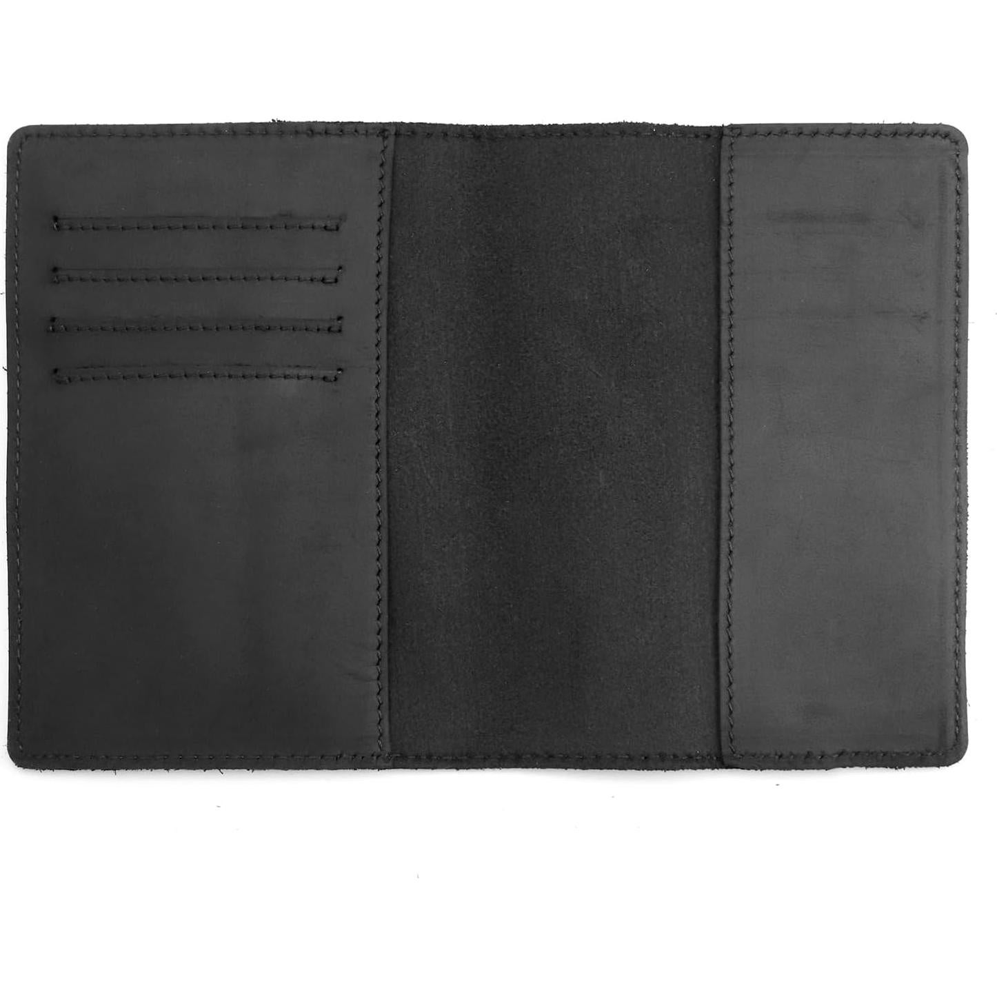 Portafolio de Pasaporte y Cartera de Viaje AGBIADD Negro con RFID