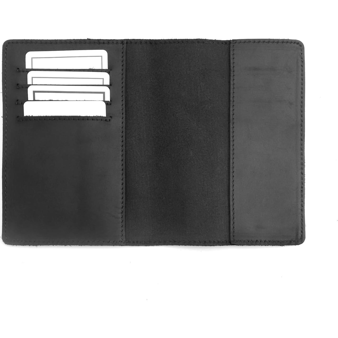 Portafolio de Pasaporte y Cartera de Viaje AGBIADD Negro con RFID