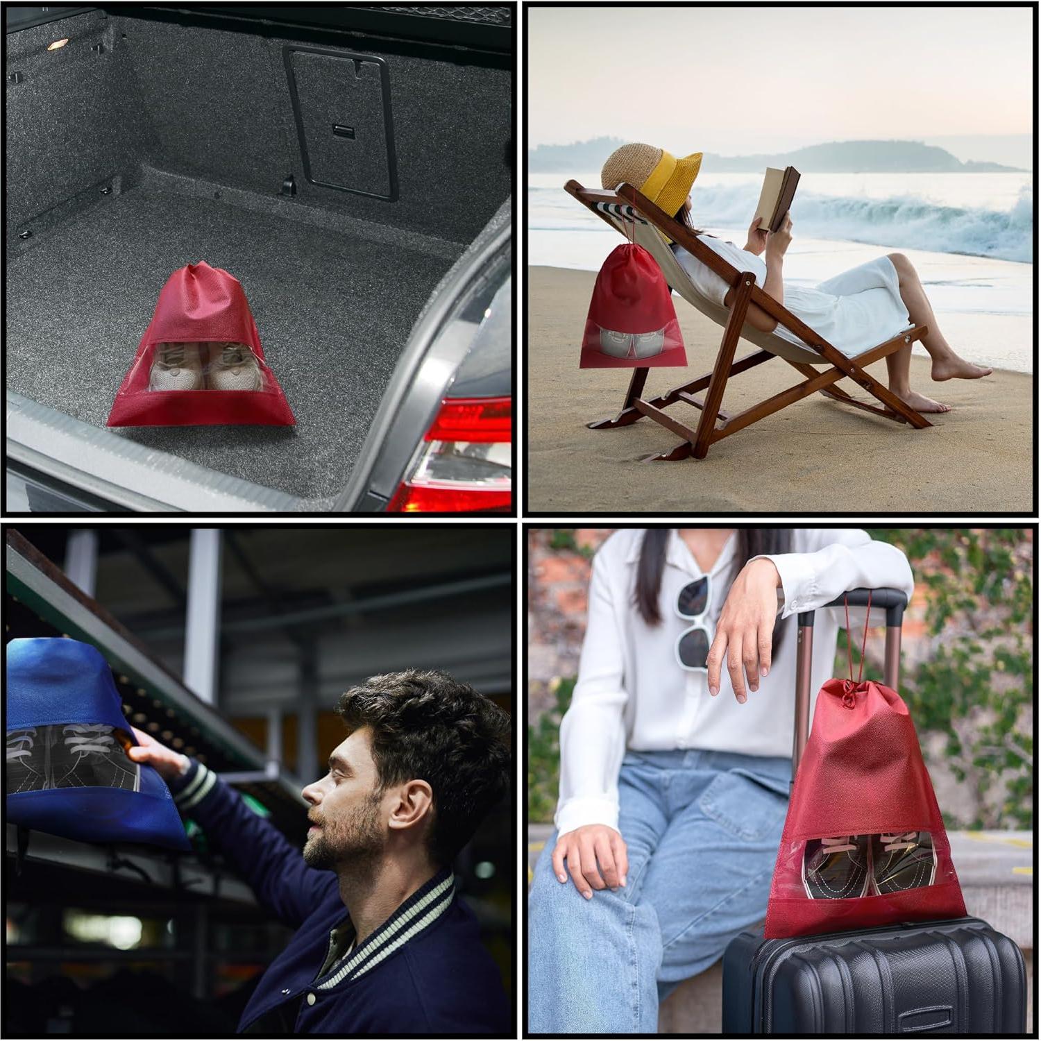 Bolsa Organizadora de Zapatos SPLANDIN - 12 Unidades, Negro