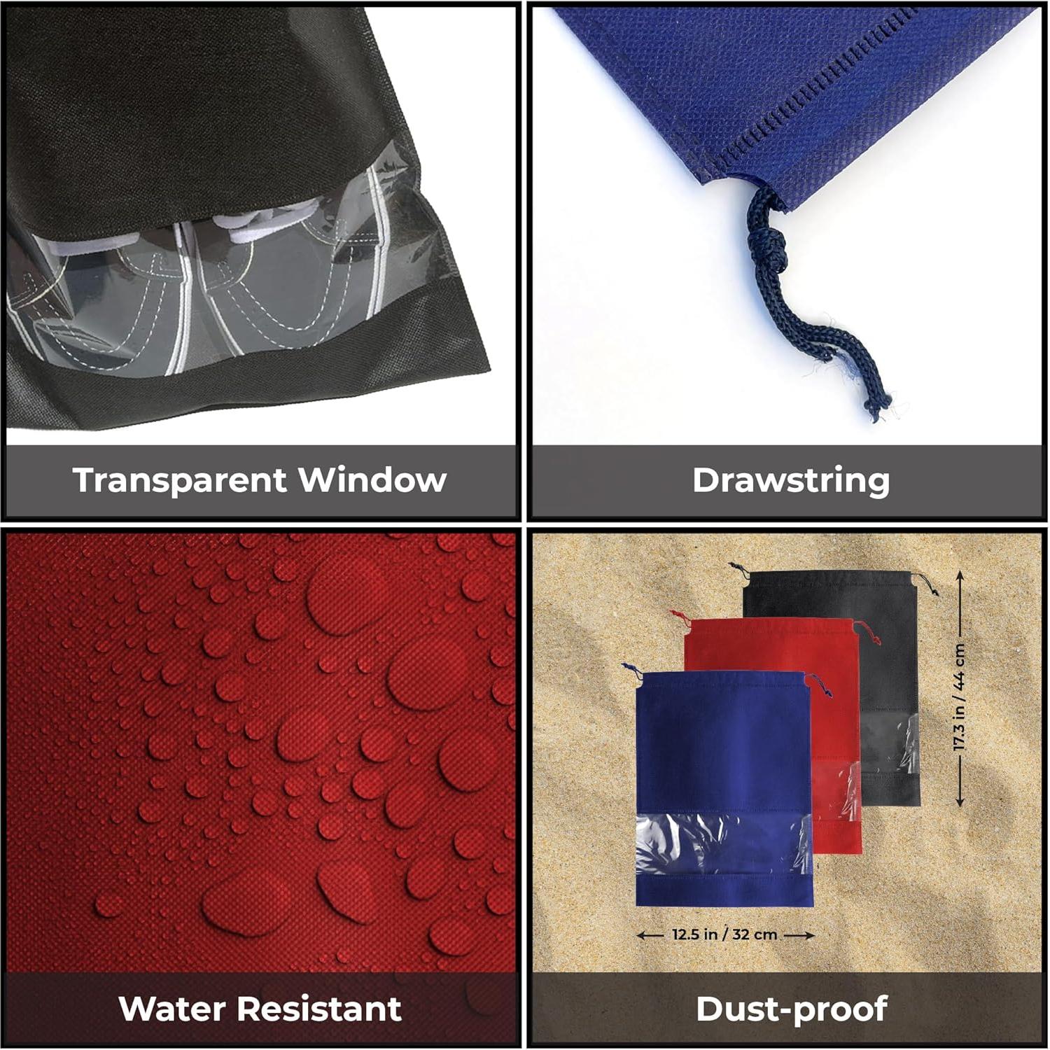 Bolsa Organizadora de Zapatos SPLANDIN - 12 Unidades, Negro