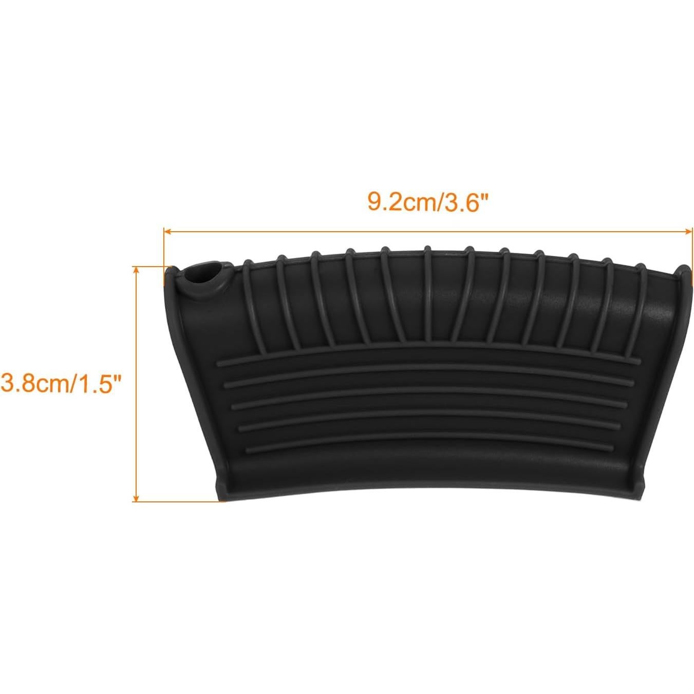 Funda de Mango de Silicona uxcell 2 Piezas Antideslizante