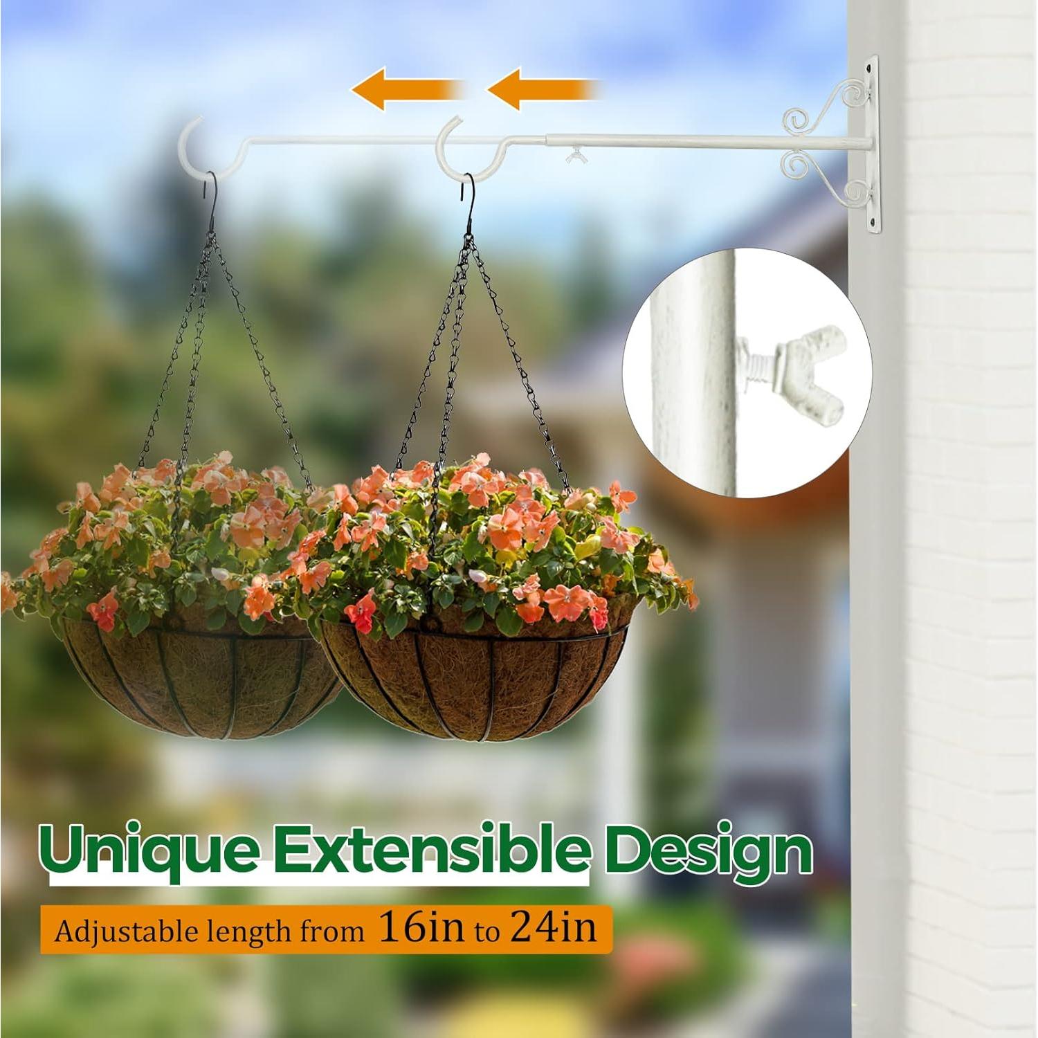 Soporte Ajustable para Comederos de Aves BOLITE 40-61 cm Blanco