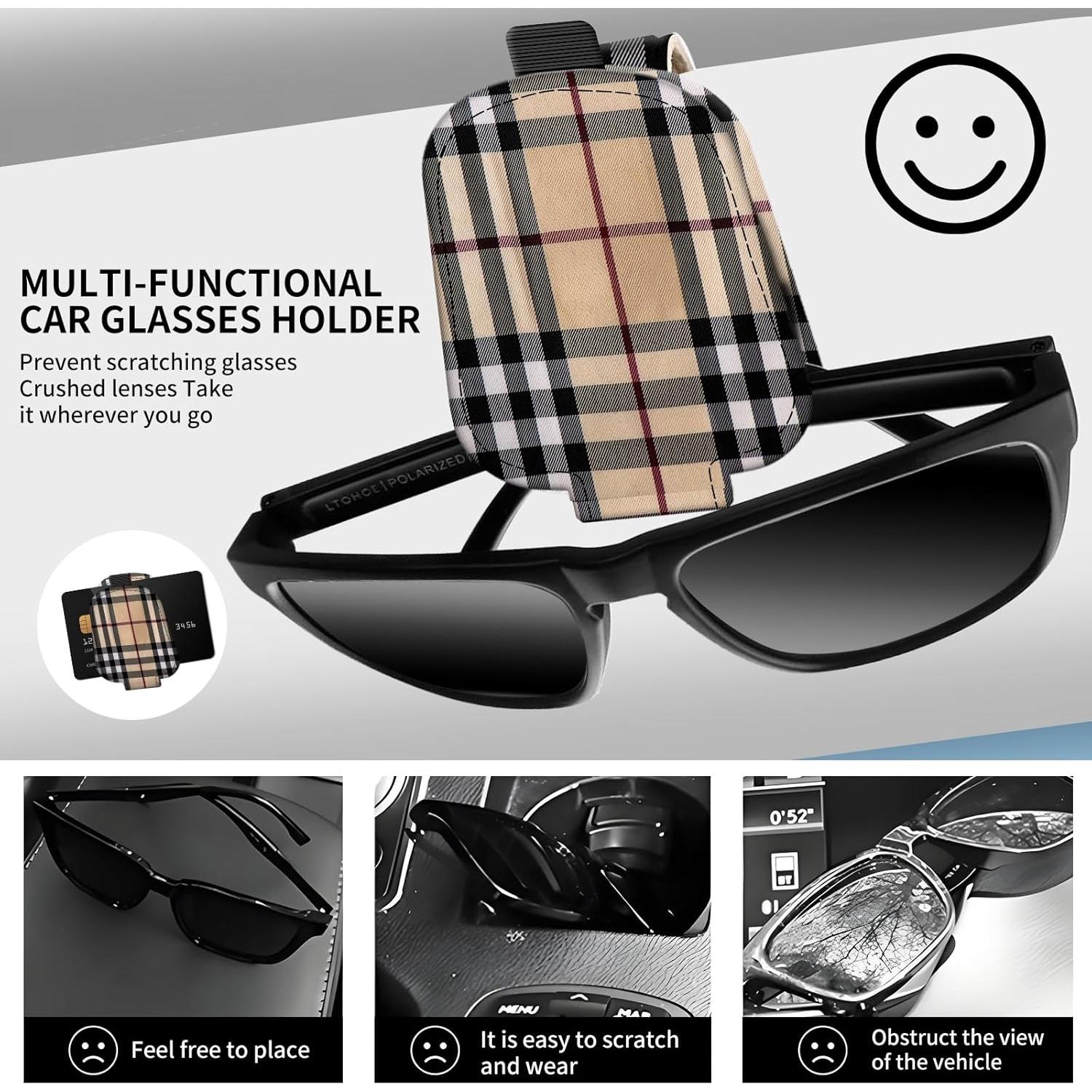 Soporte Magnético para Gafas de Sol DtuiQSDRV Cuero Beige