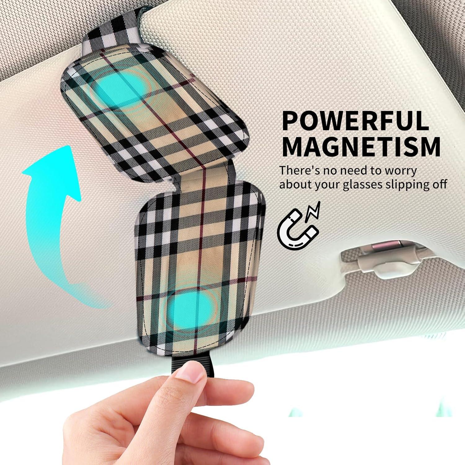 Soporte Magnético para Gafas de Sol DtuiQSDRV Cuero Beige