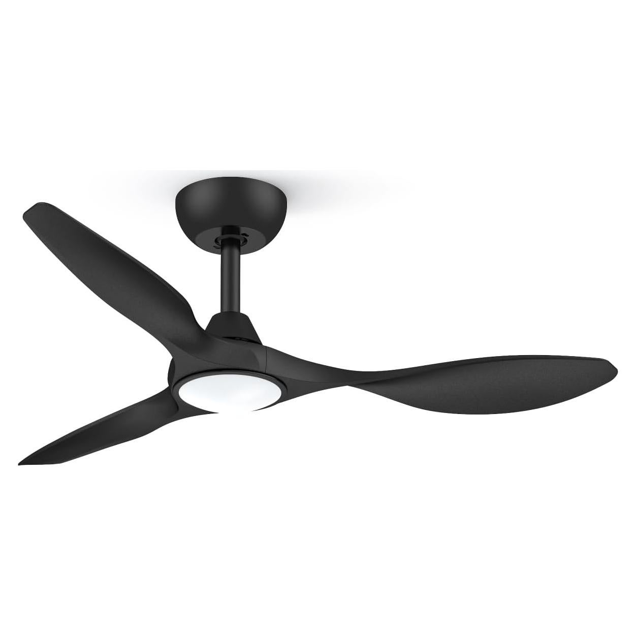 Ventilador de Techo Roomratv 106cm Negro con Luz LED y Control Remoto