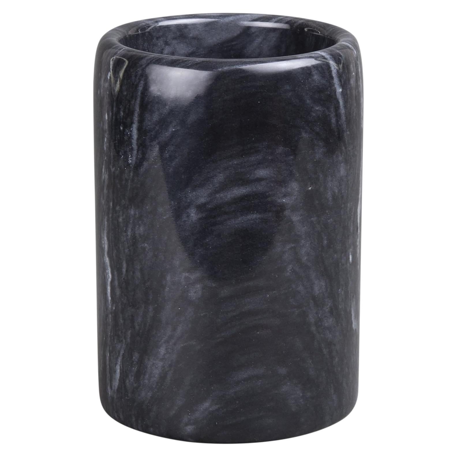 Soporte para bolígrafos y lápices de mármol negro Creative Home 8.4 cm
