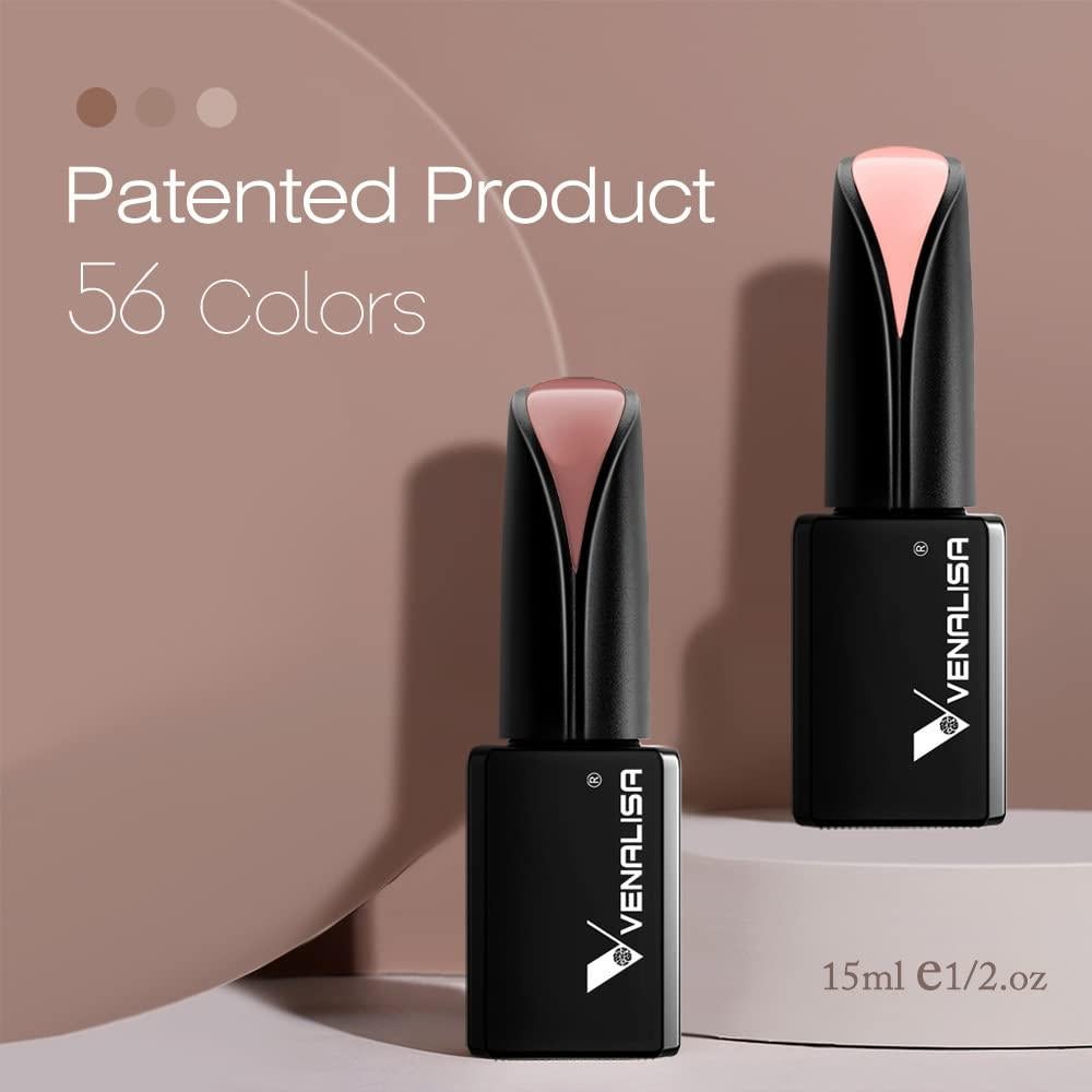 Esmalte de Uñas en Gel VENALISA 15ml Negro Removible UV LED