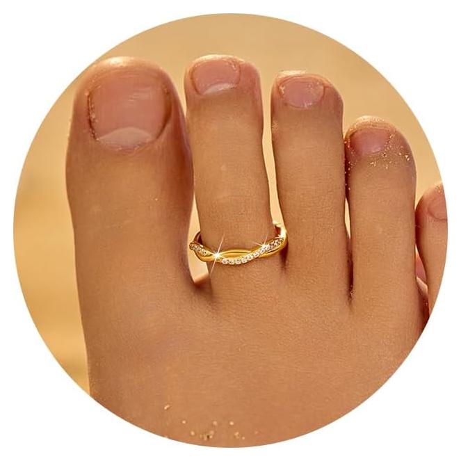 Anillo ajustable de plata esterlina 925 con circonita IPEPPY