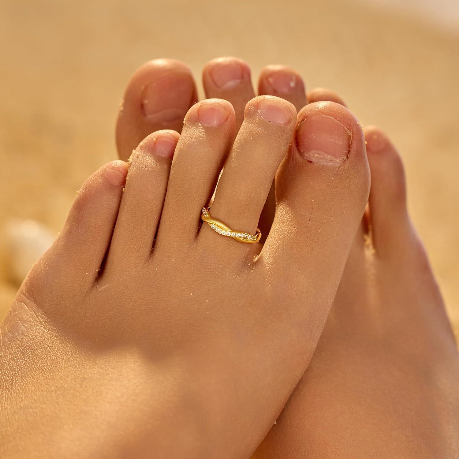 Anillo ajustable de plata esterlina 925 con circonita IPEPPY