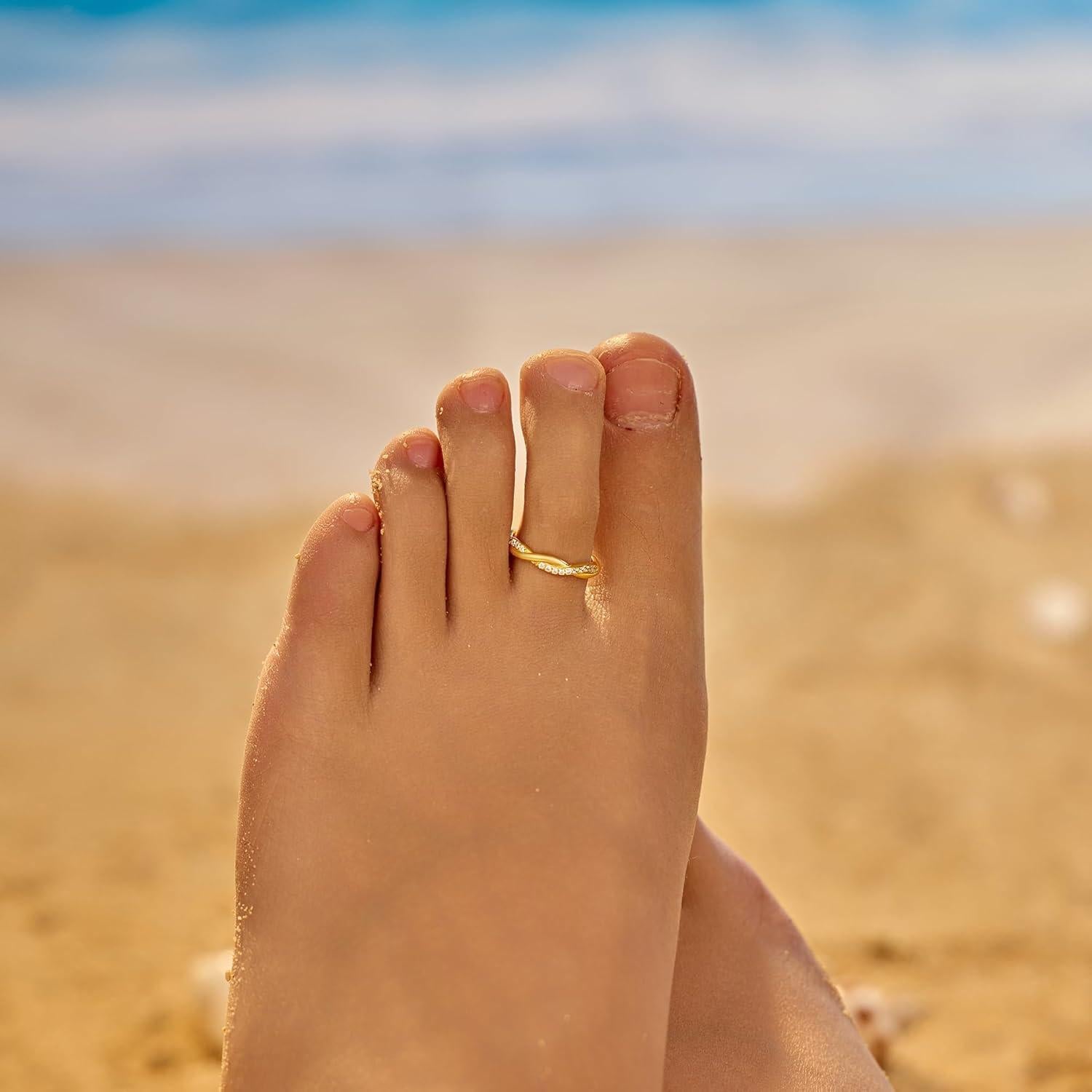 Anillo ajustable de plata esterlina 925 con circonita IPEPPY