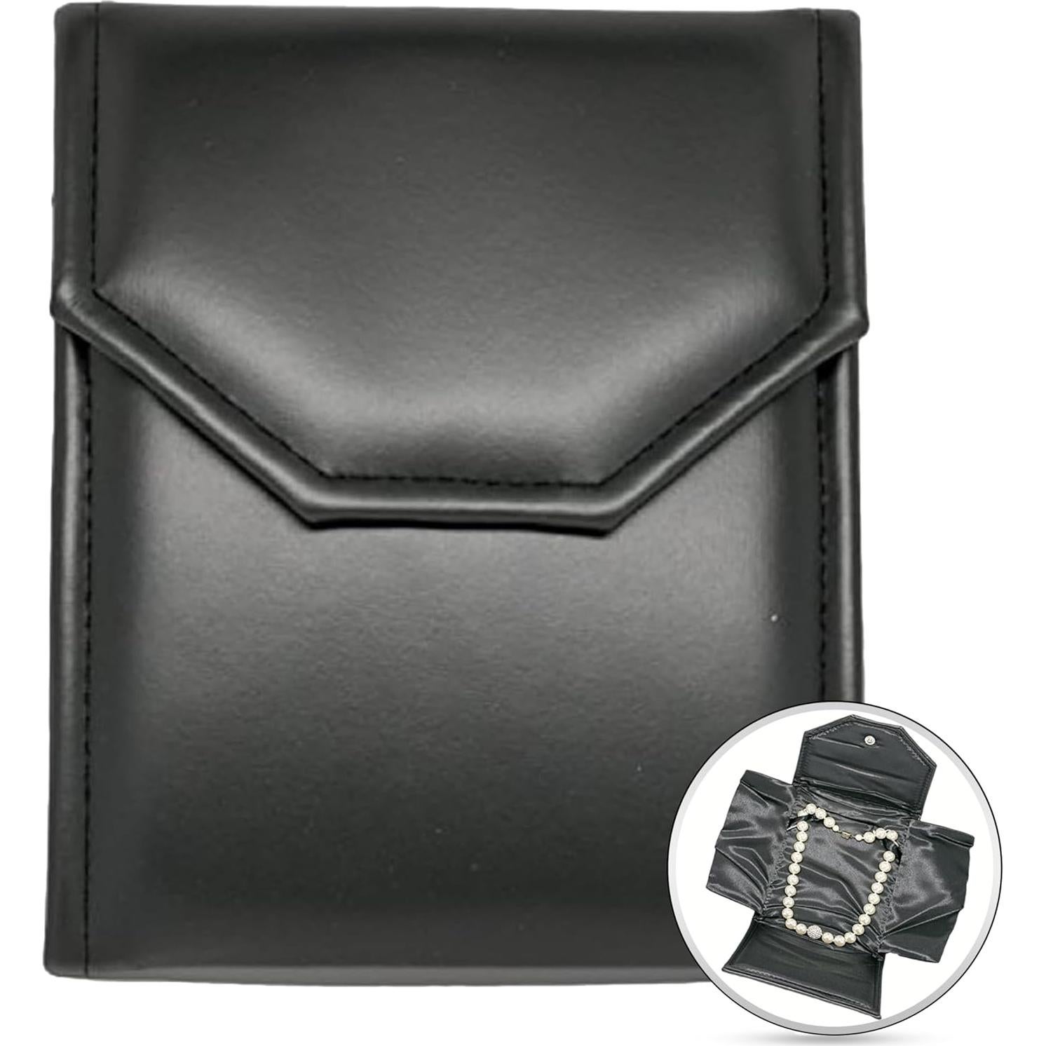 Carpeta de exhibición de collar Novel Box 17.78x12.7 cm Negro