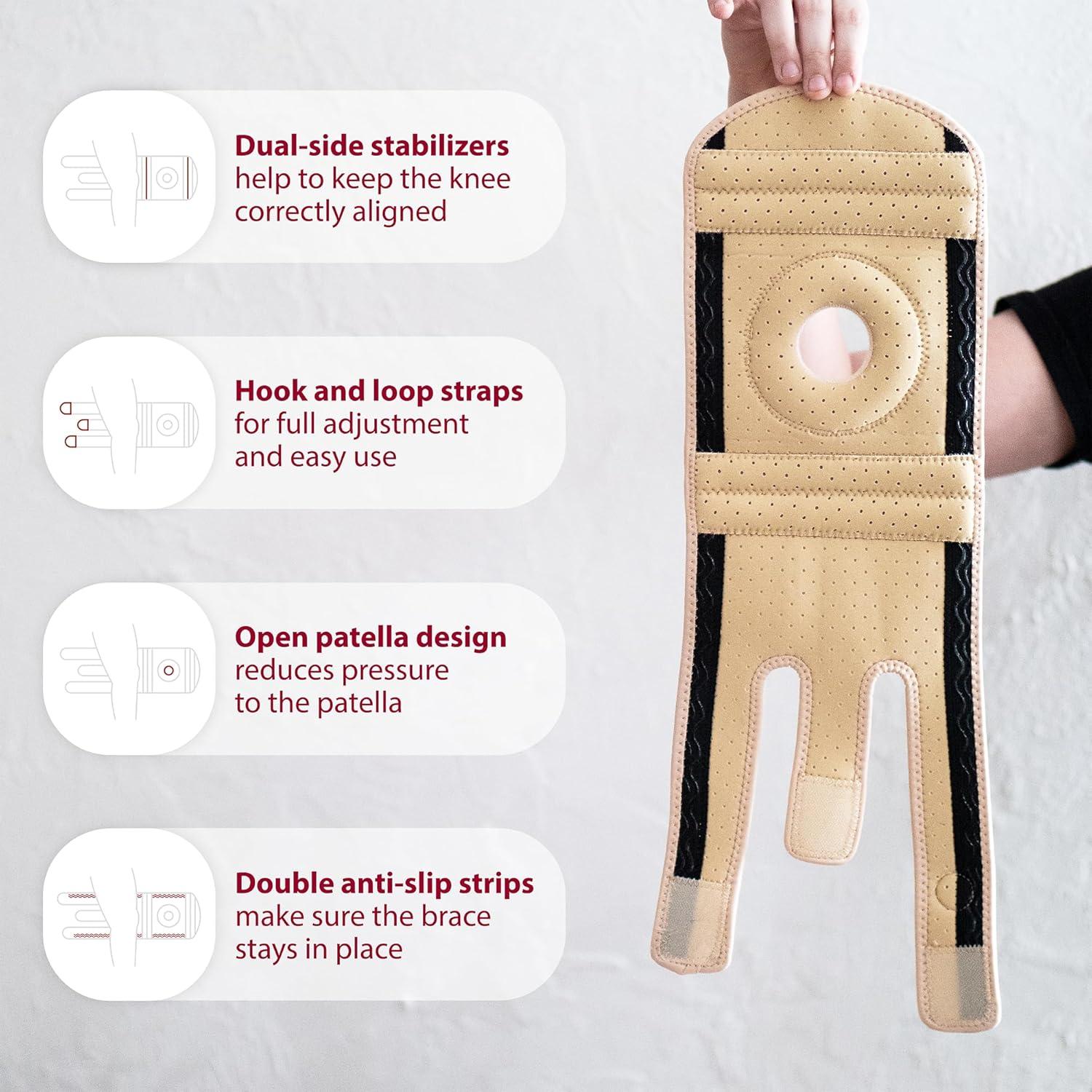 Férula de Rodilla KARM Beige para Niños - Soporte Ajustable