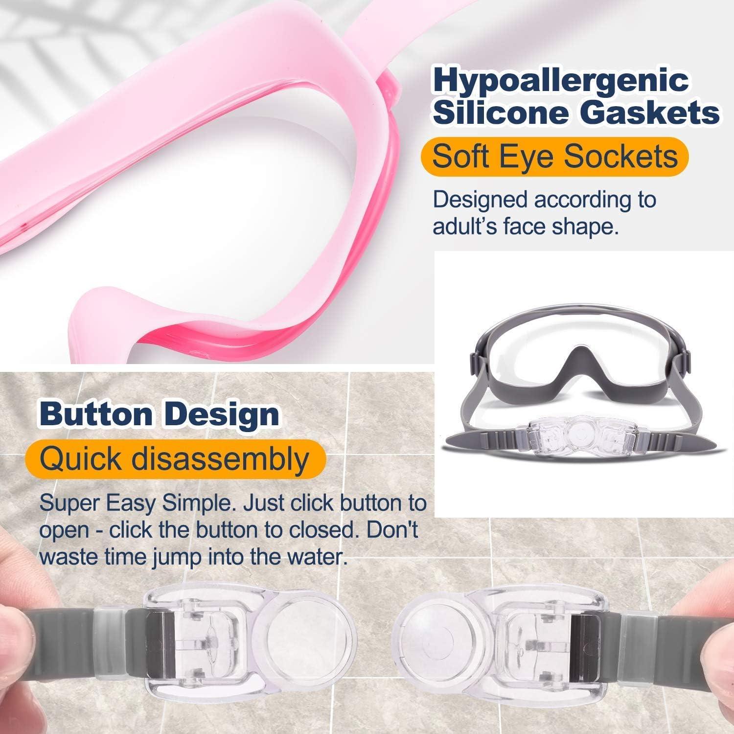 Gafas de Natación Braylin Adulto 2-Pack Anti-vaho UV