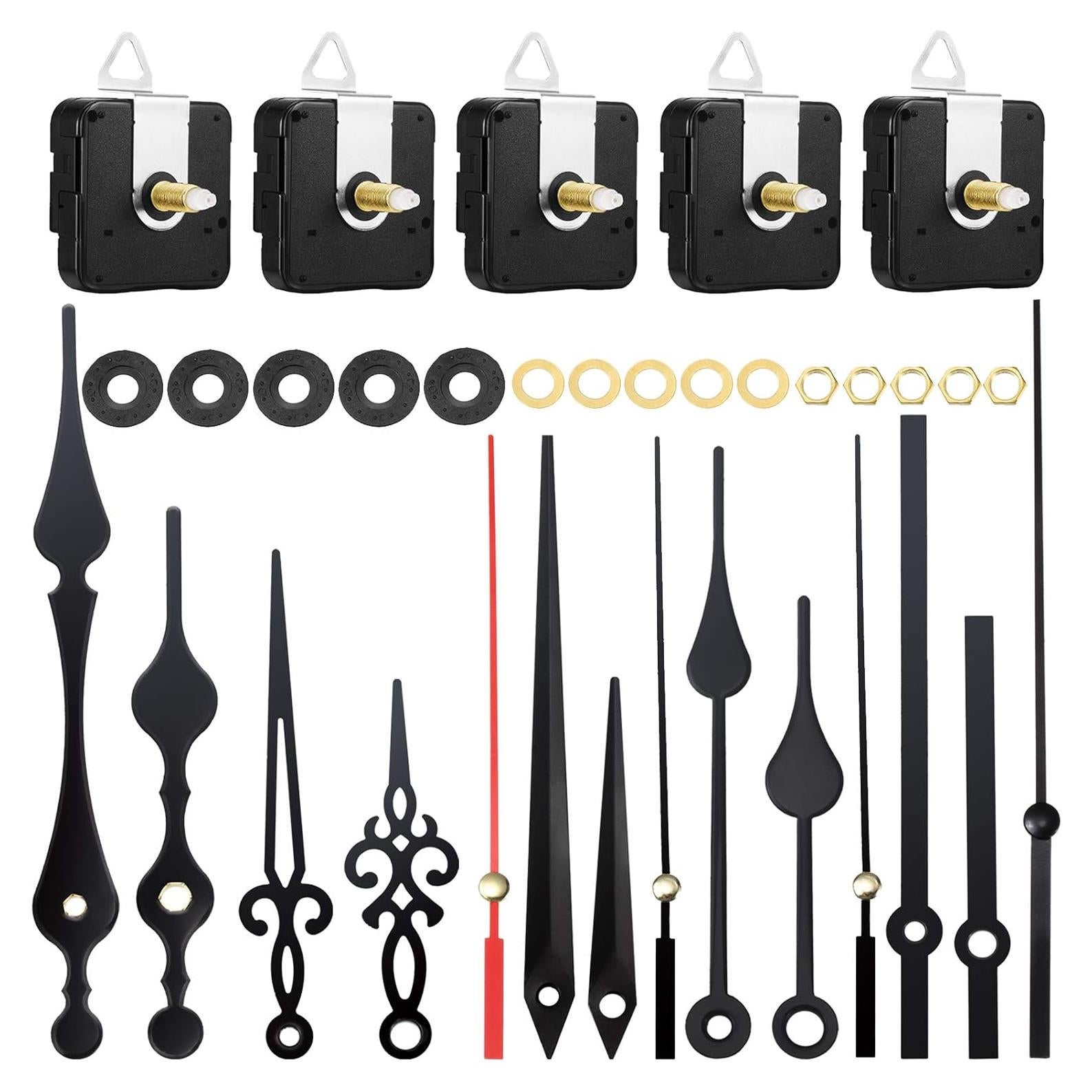 Hicarer Kit de Mecanismos de Reloj de Cuarzo 20 mm 5 Manecillas