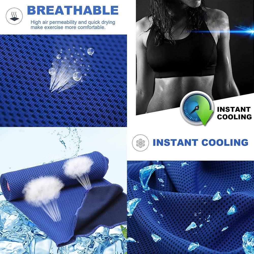 Paquete de 20 Toallas Enfriadoras immoono 101.6x30.5 cm Microfibra