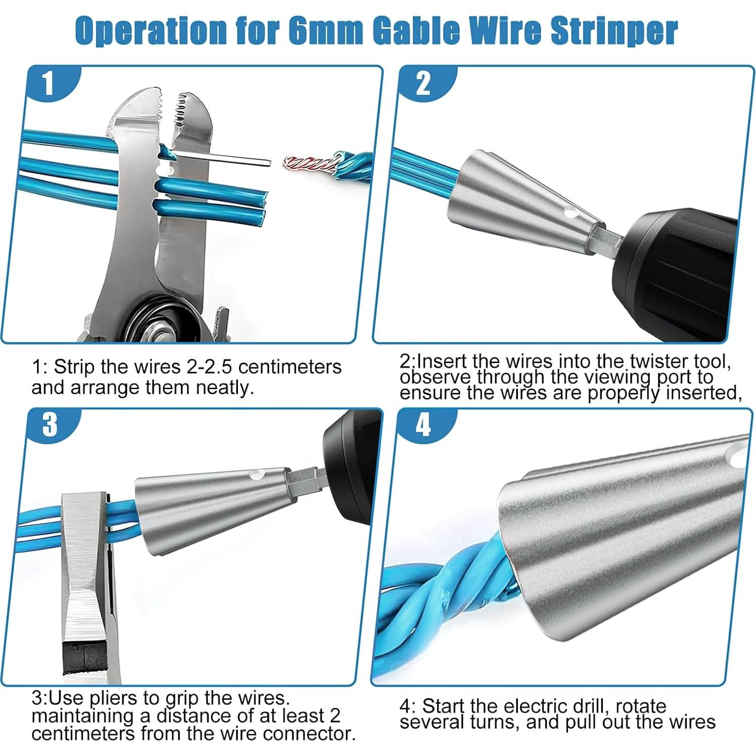 Herramienta Desforradora de Alambre Koudecy WT-3 2 Piezas