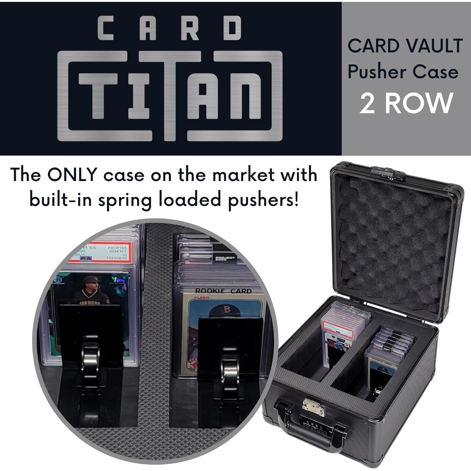 Caja de Almacenamiento de Cartas de Comercio Card Titan 2 Filas