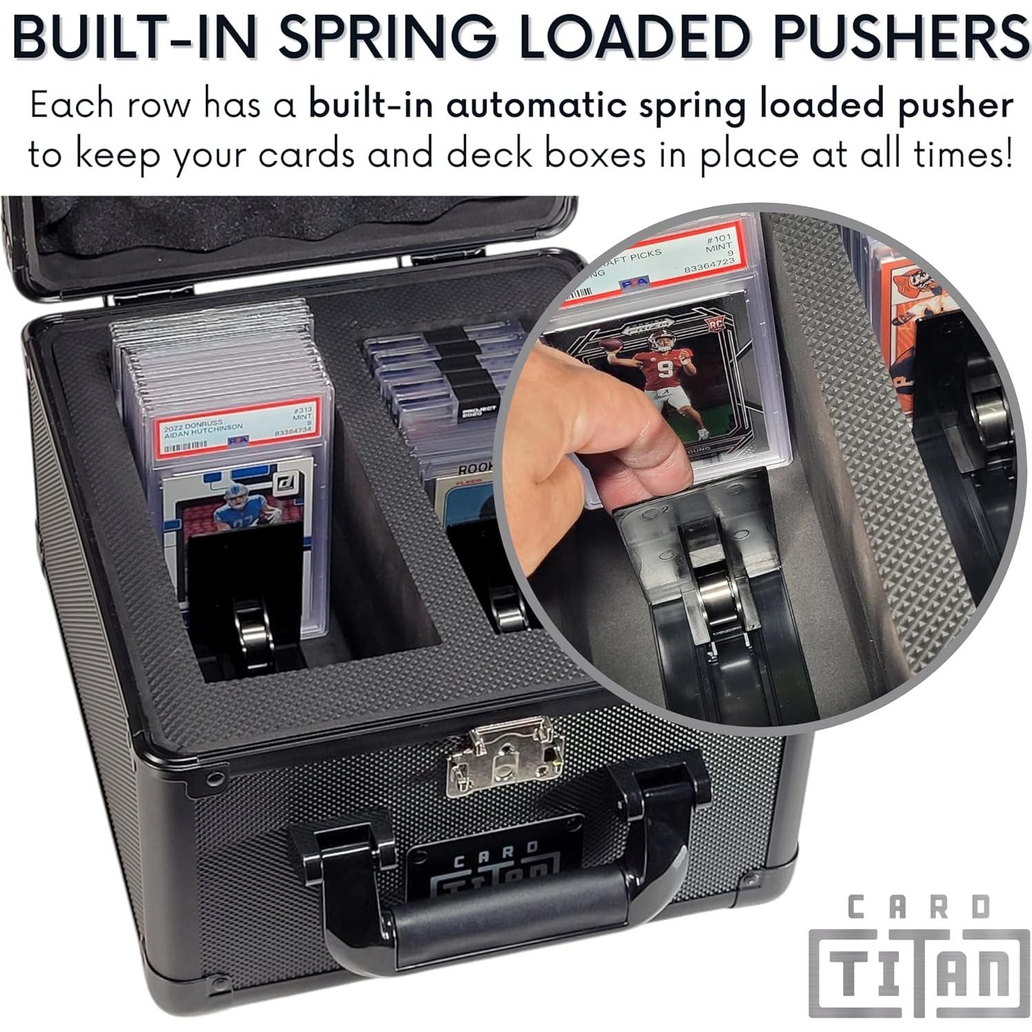 Caja de Almacenamiento de Cartas de Comercio Card Titan 2 Filas